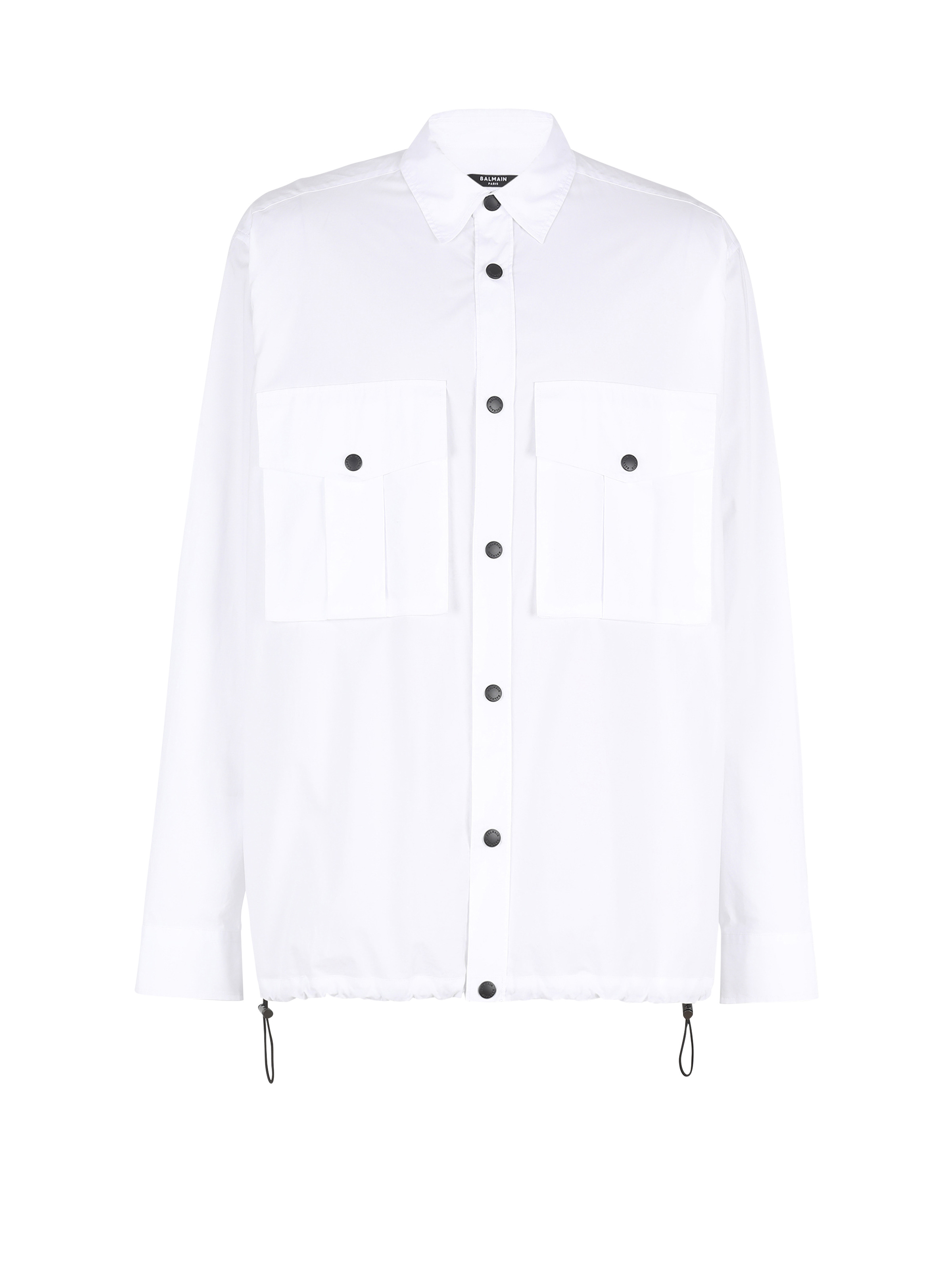 Nylon shirt with Balmain monogram - 1