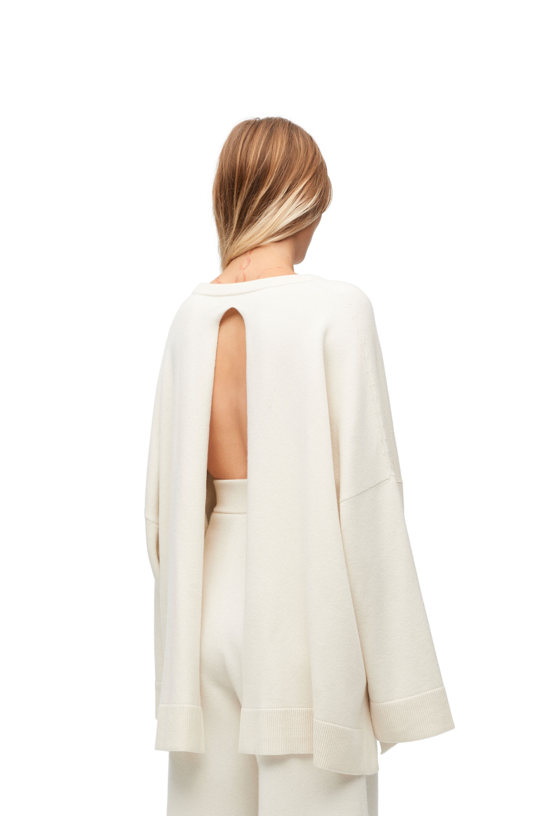 Open back sweater in cashmere - 4