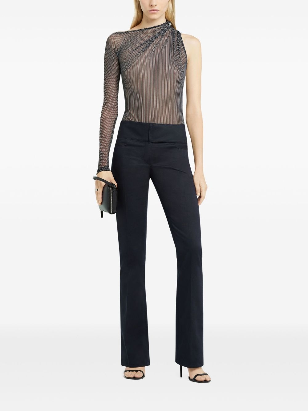 striped mesh top - 2