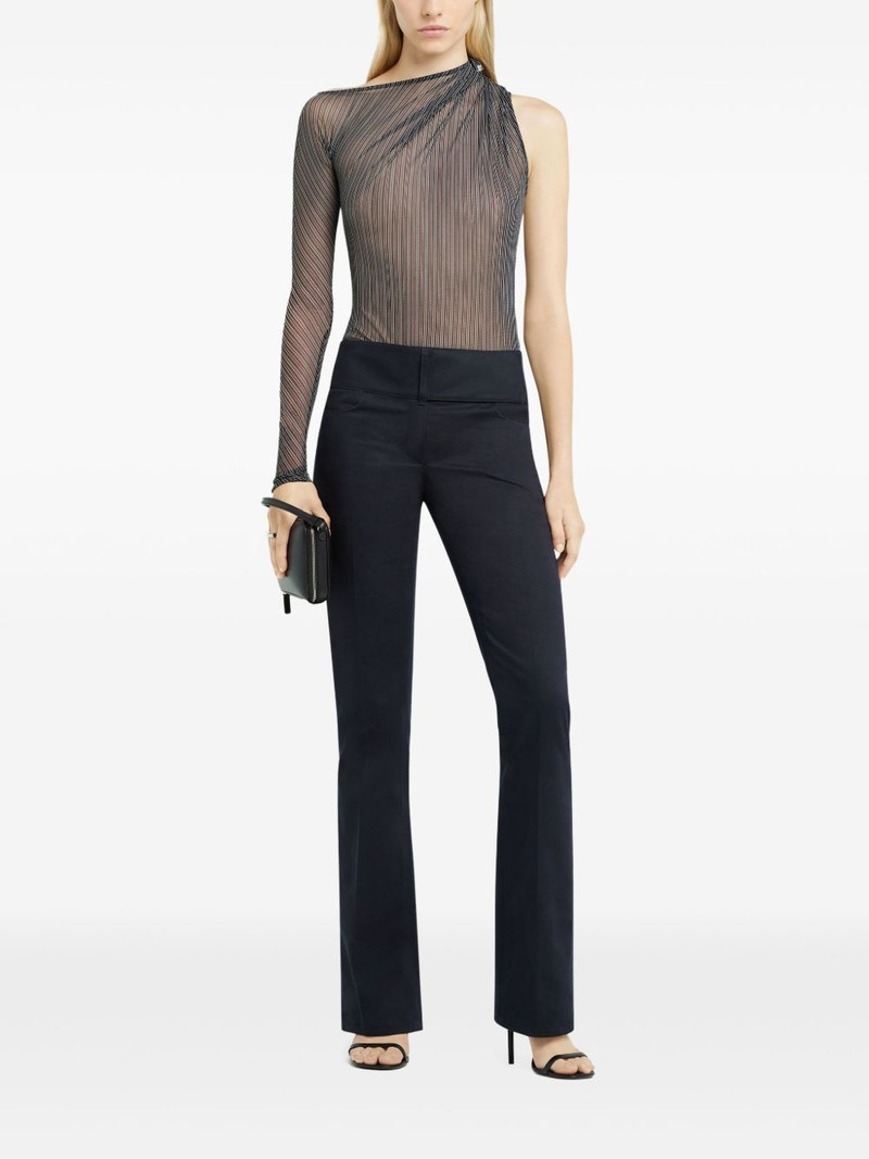 courrèges striped mesh top outlook