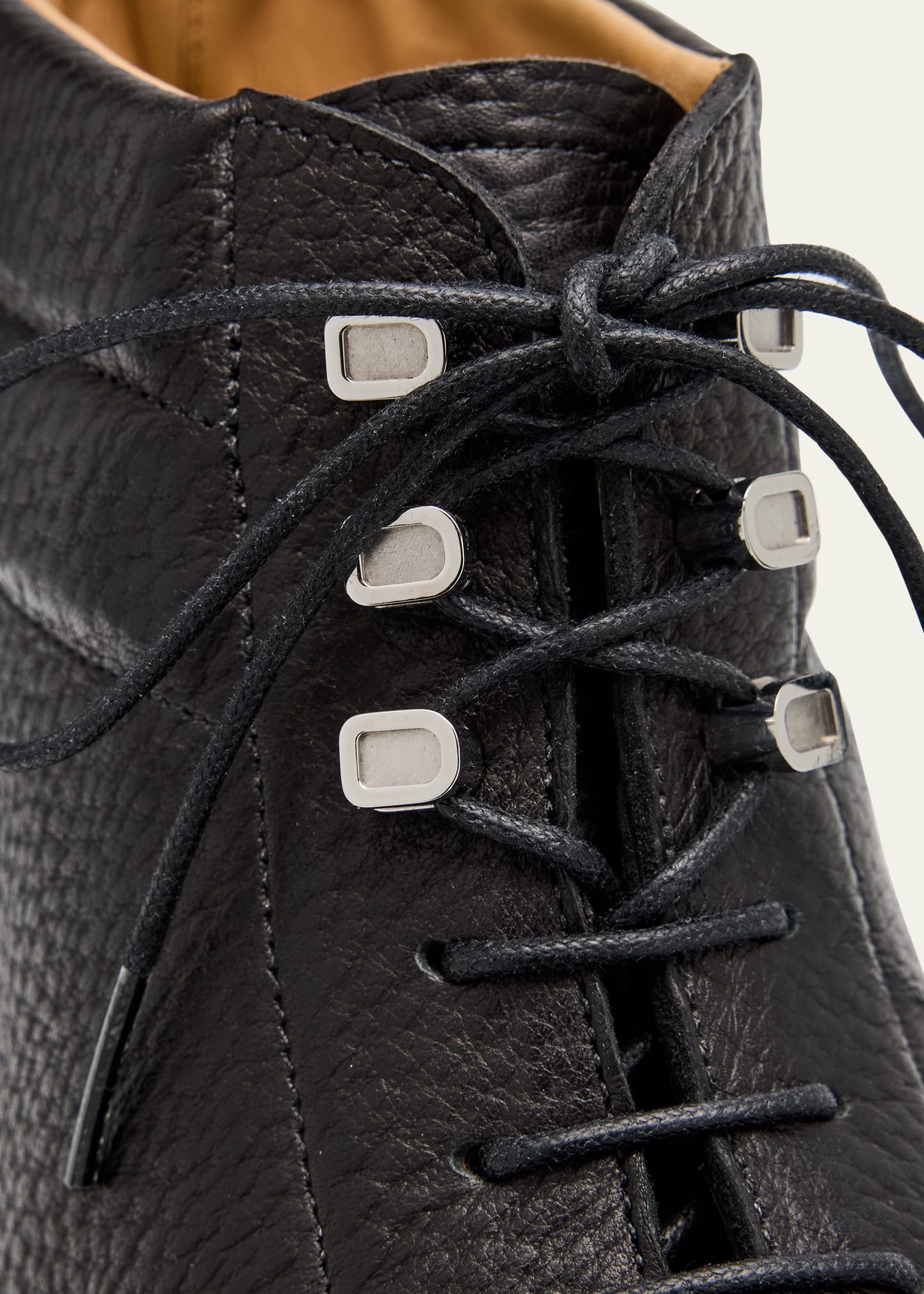 Men's Alder Grained Leather Hiking Boots - 3