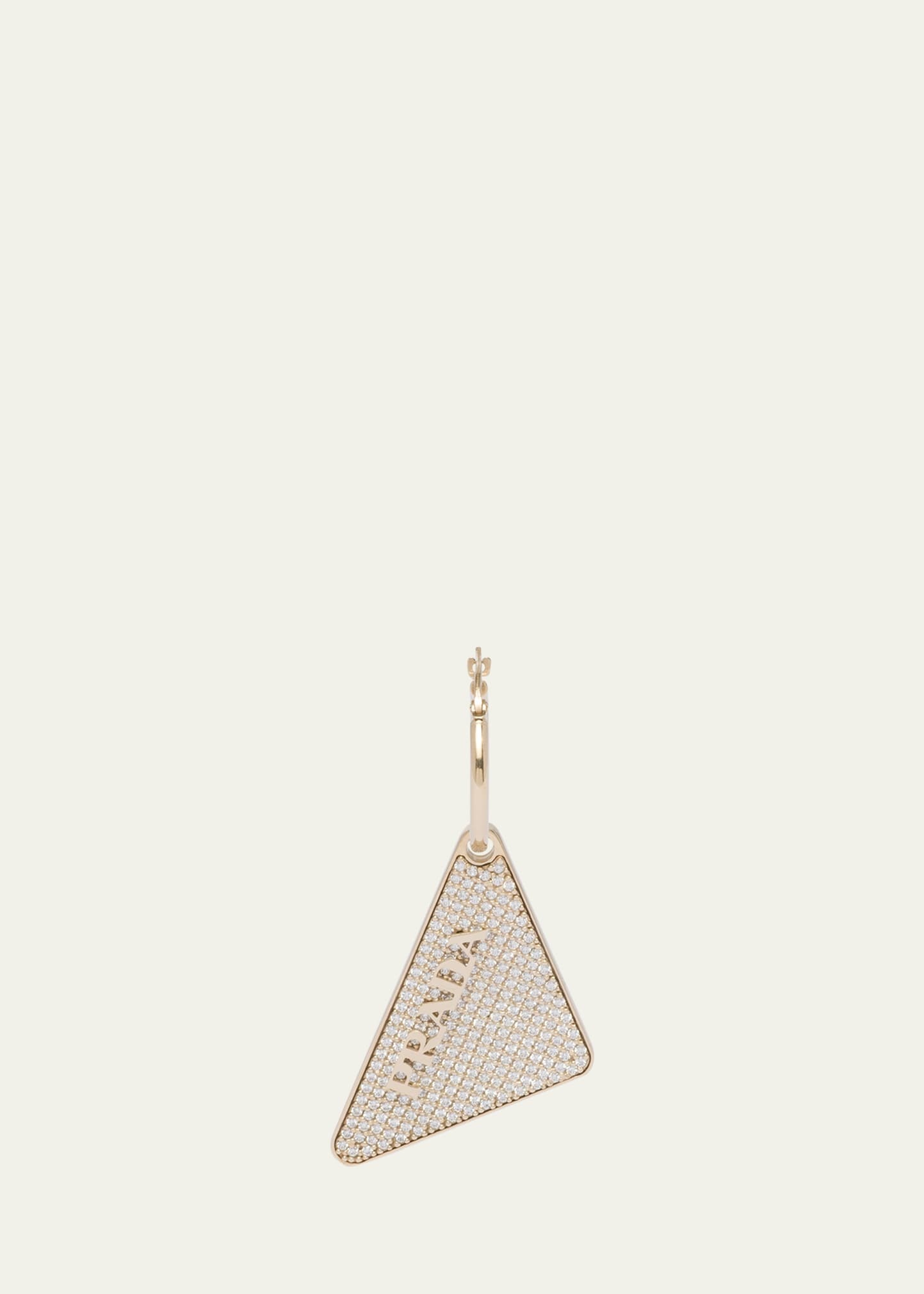 Crystal Logo Symbole Left Earring - 1