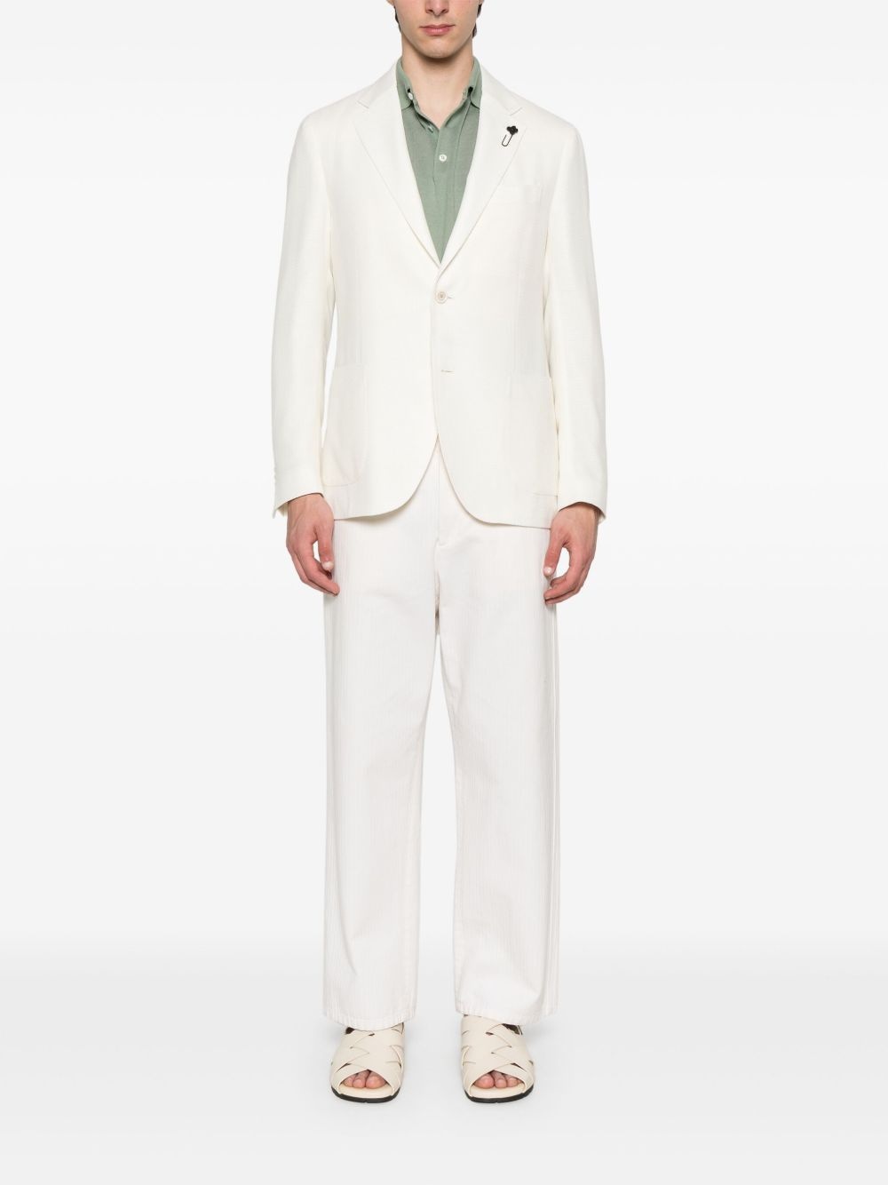 basketweave blazer - 2