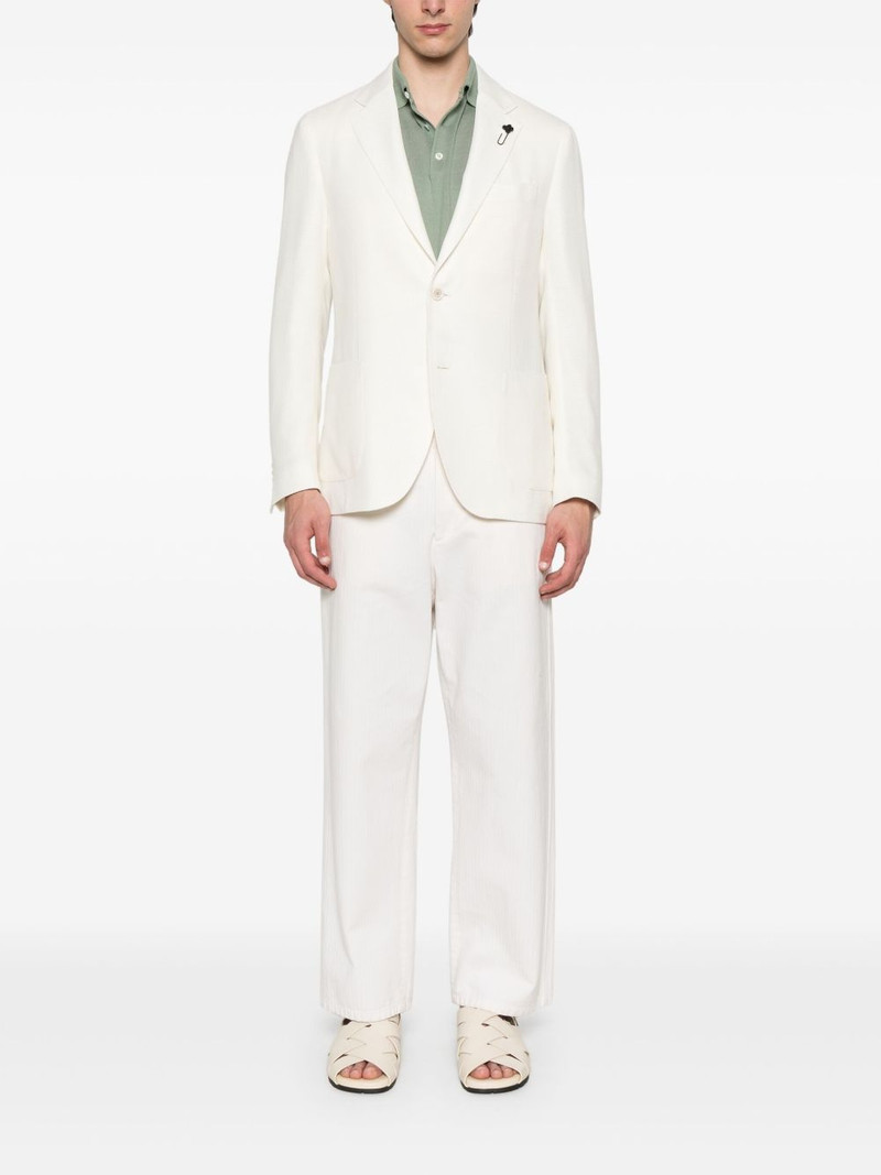 LARDINI basketweave blazer outlook