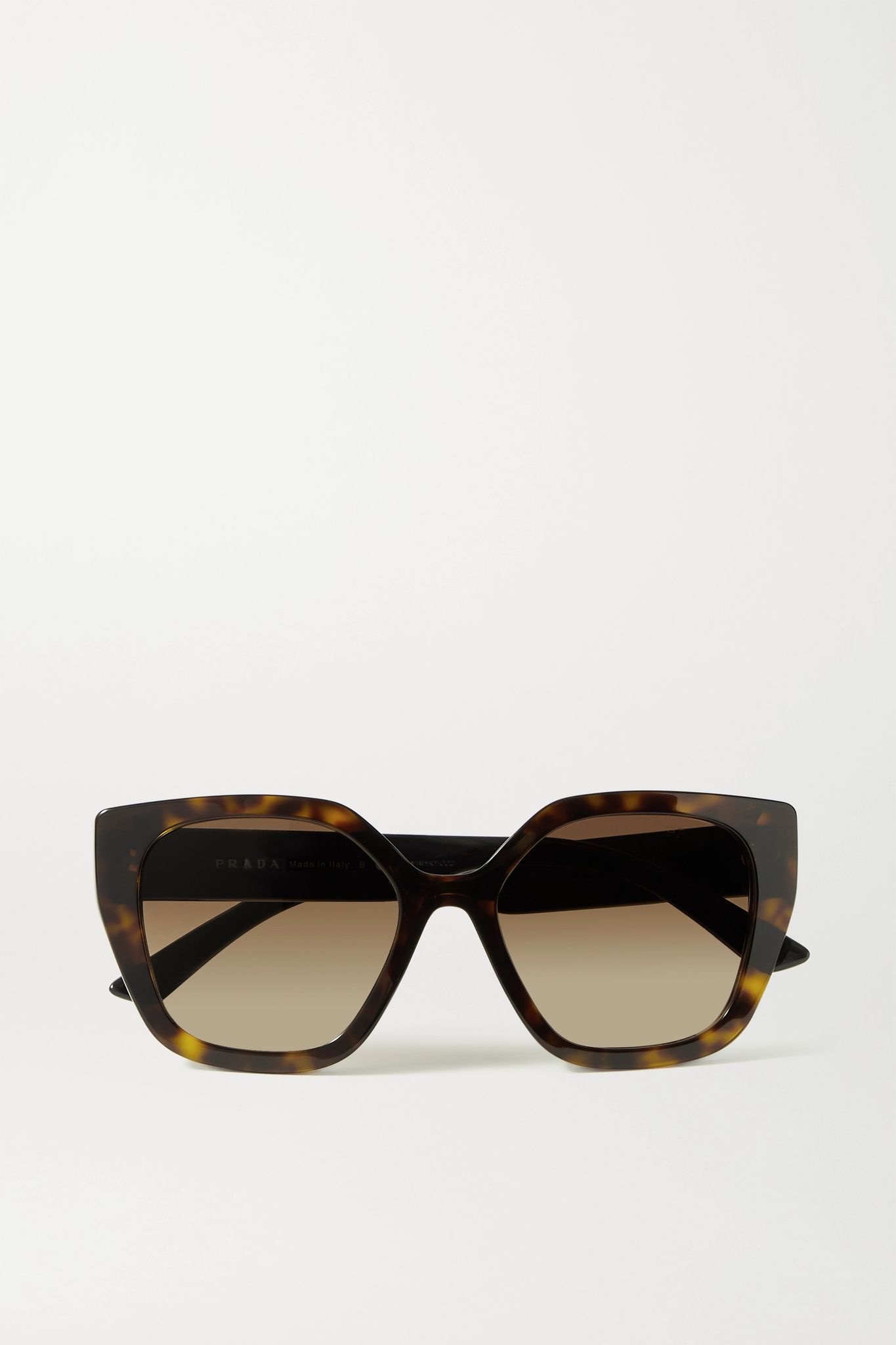 Square-frame tortoiseshell acetate sunglasses - 1