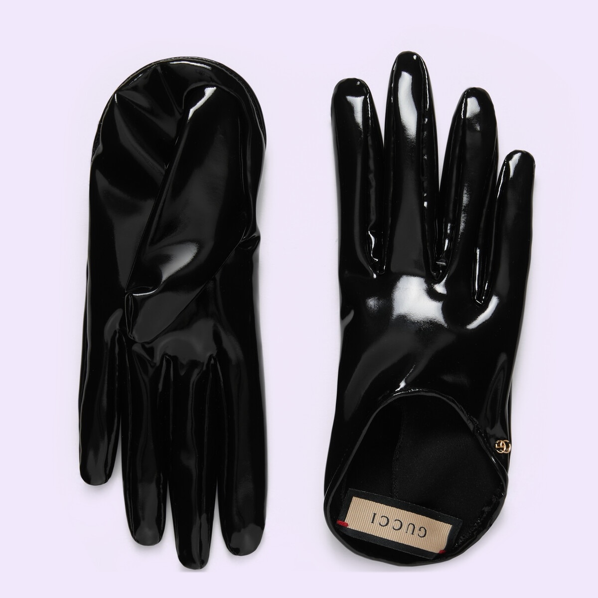 Shiny lycra gloves - 1