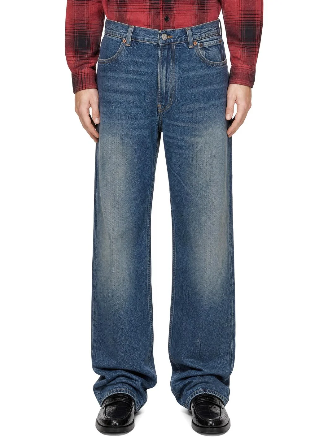 Navy Carlson Cut Jeans - 1
