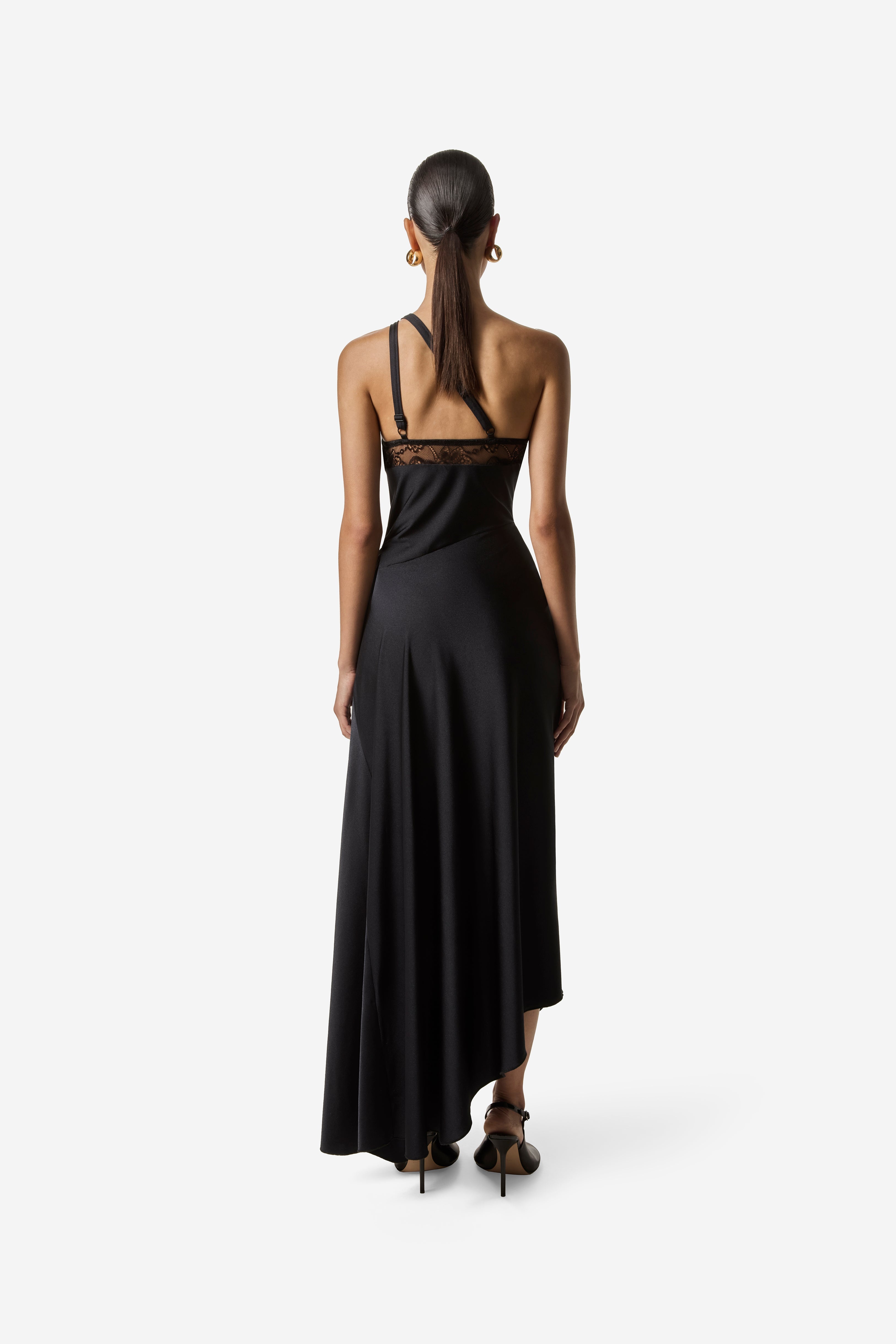 Asymmetric Long Dress - 4