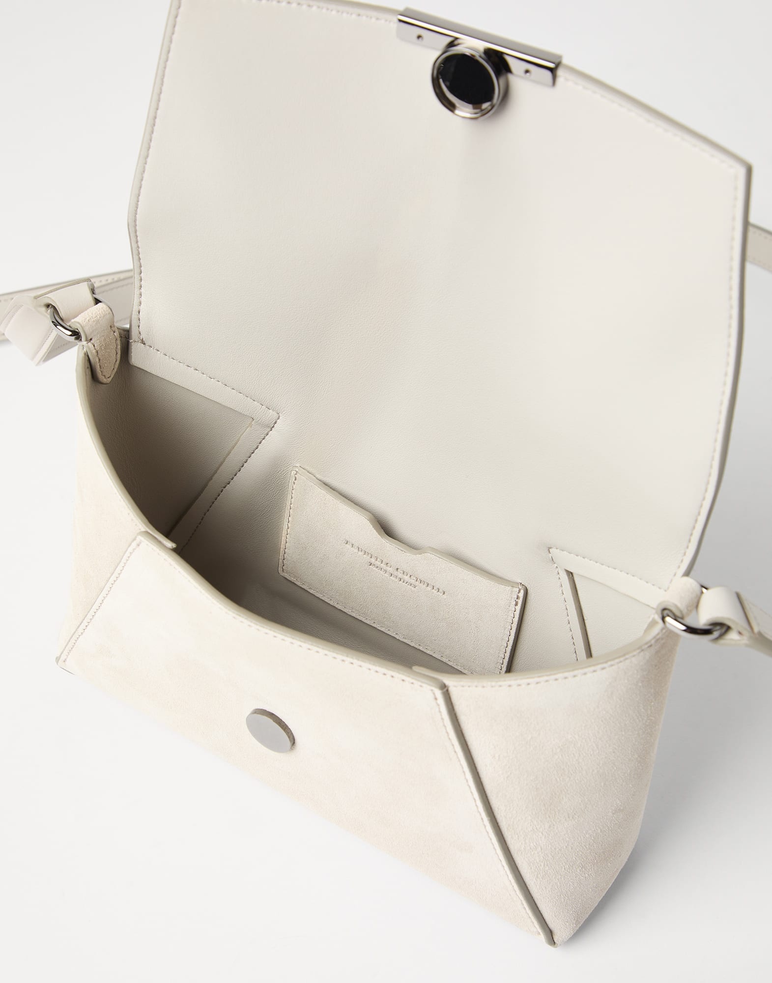 BC Duo messenger bag in sueded calfskin with monili - 5