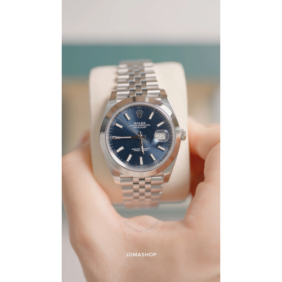 Rolex Datejust 41 Blue Dial Automatic Men's Watch 126300BLSJ - 5