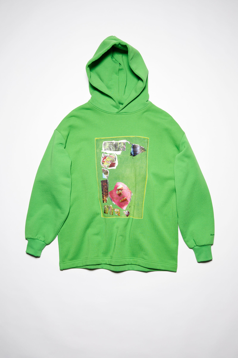 Digital print hooded sweatshirt - Green 1