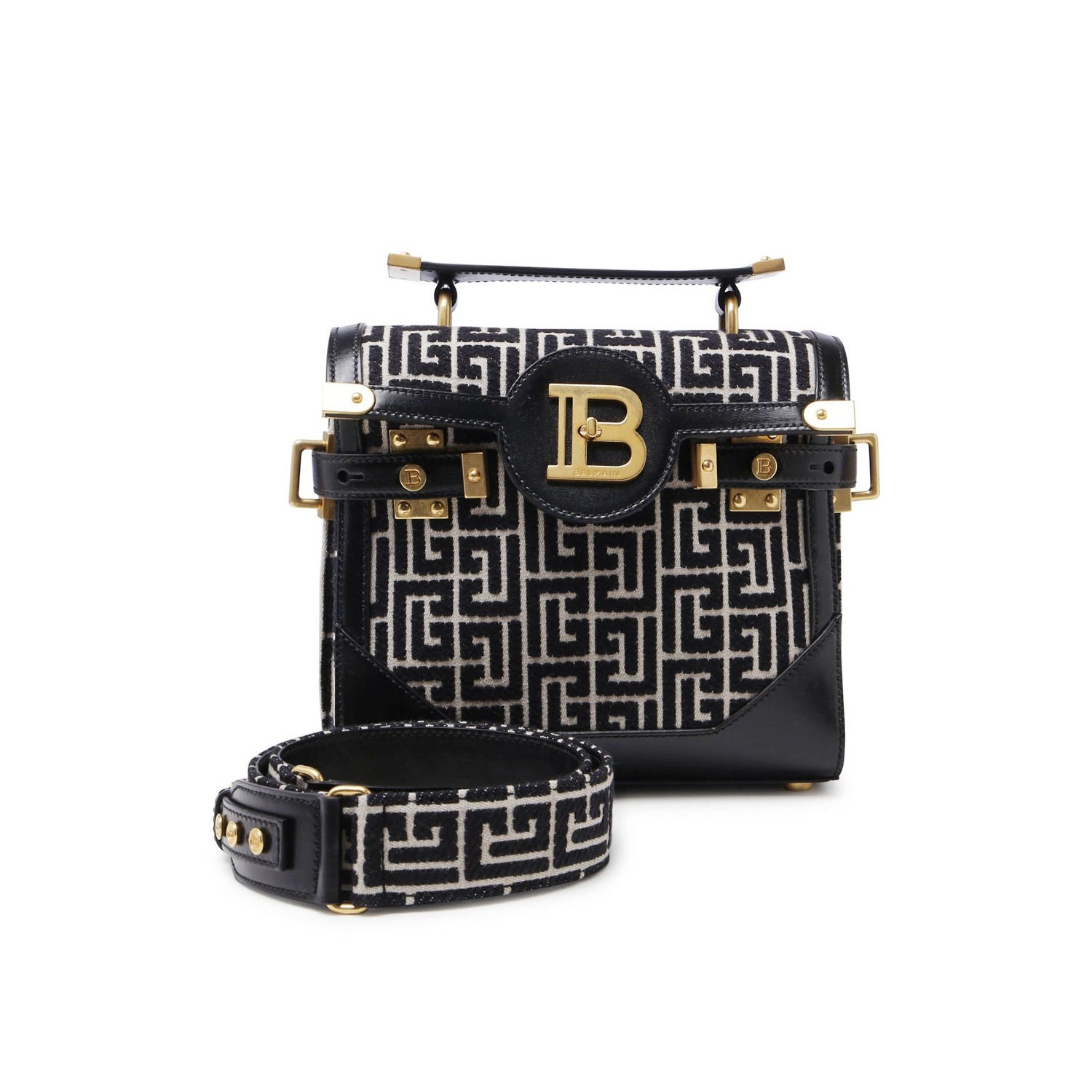 BLACK AND WHIYE B BUZZ TOP HADLE BAG - 1