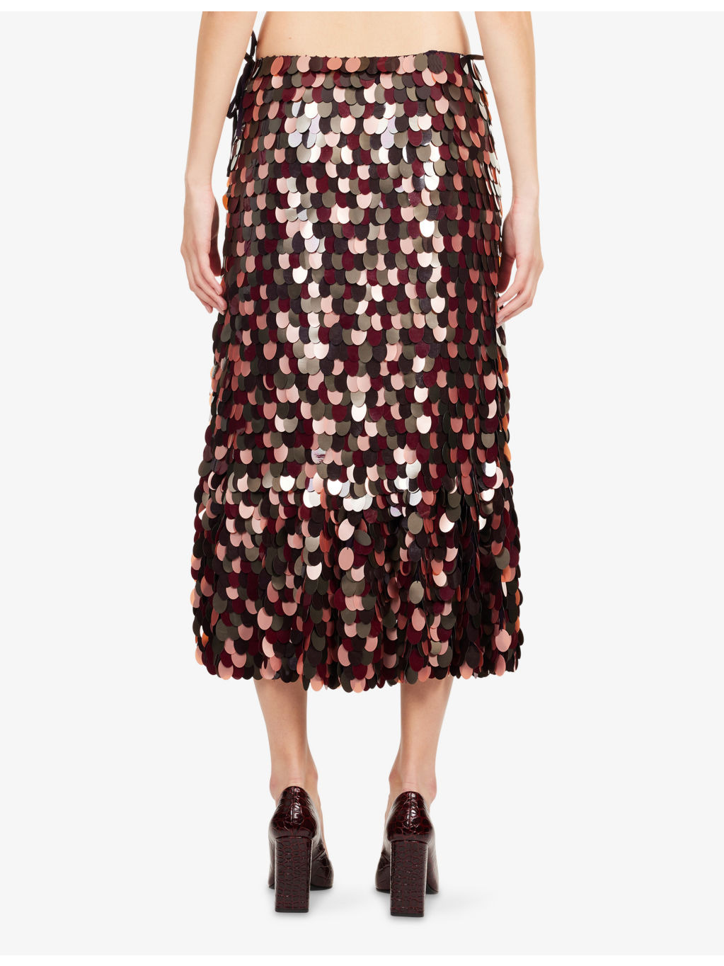 Sprity Embellished Sequin Midi Skirt - 4