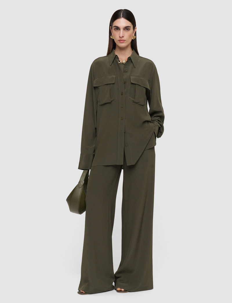 JOSEPH Yas Crepe de Soie Silk Shirt outlook