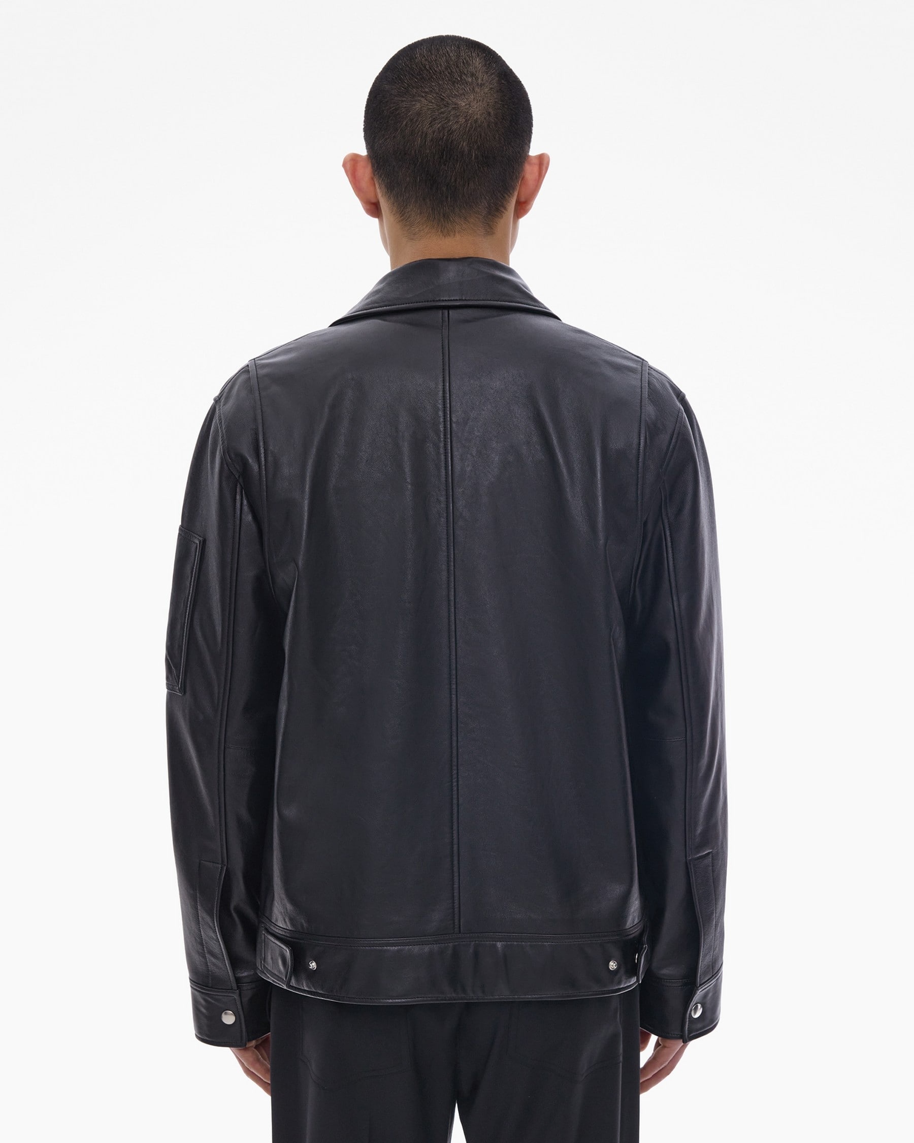 LEATHER FLIGHT JACKET - 4