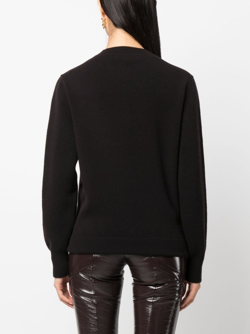 crew-neck long-sleeve jumper - 4
