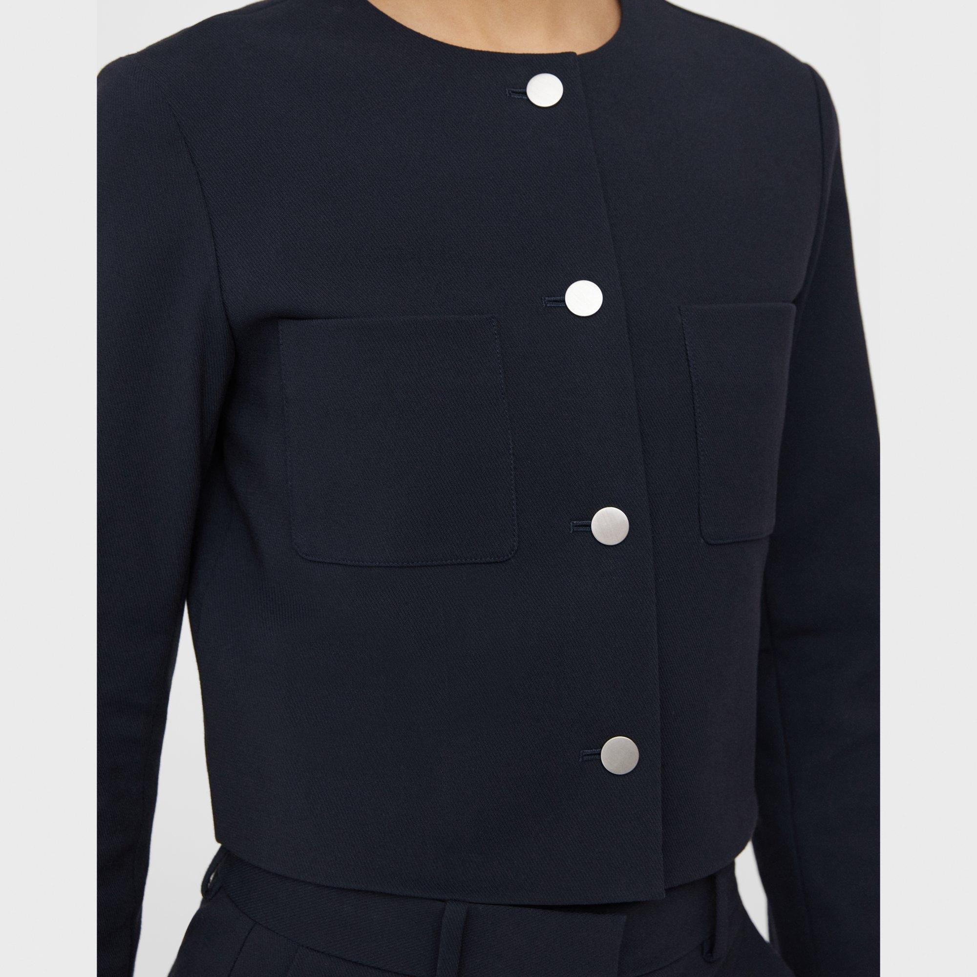 Cropped Jacket in Neoteric Twill - 4