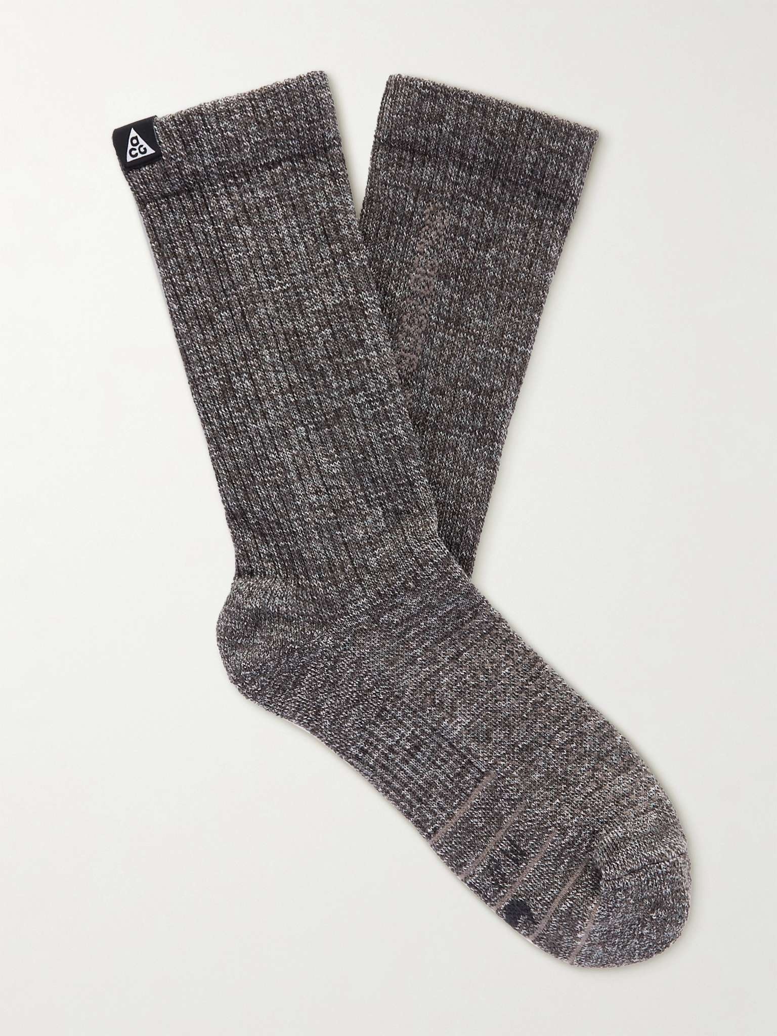 ACG Kelley Ridge Space-Dyed Ribbed-Knit Socks - 1