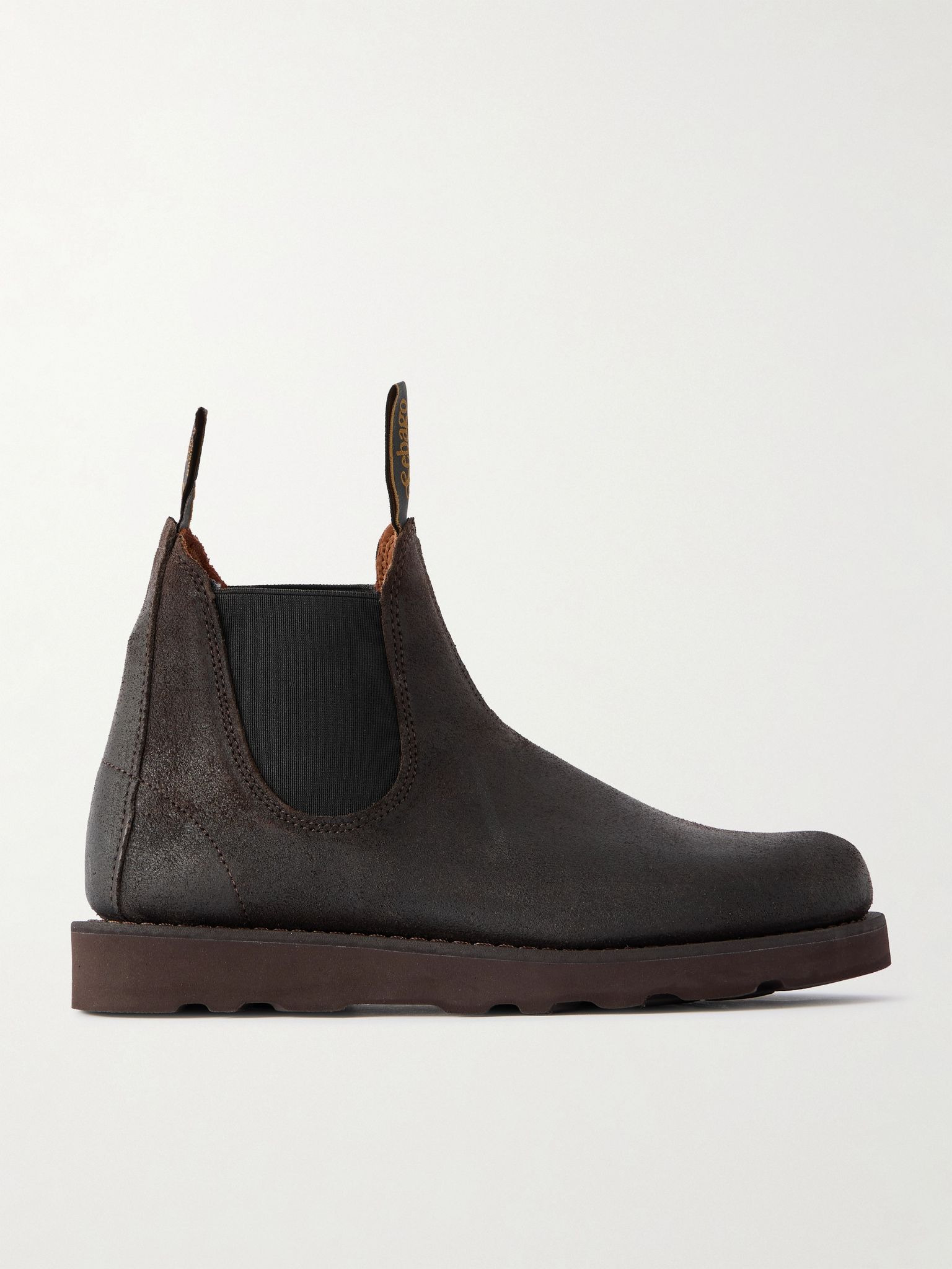 Yansa Waxed-Suede Chelsea Boots Brown - 1