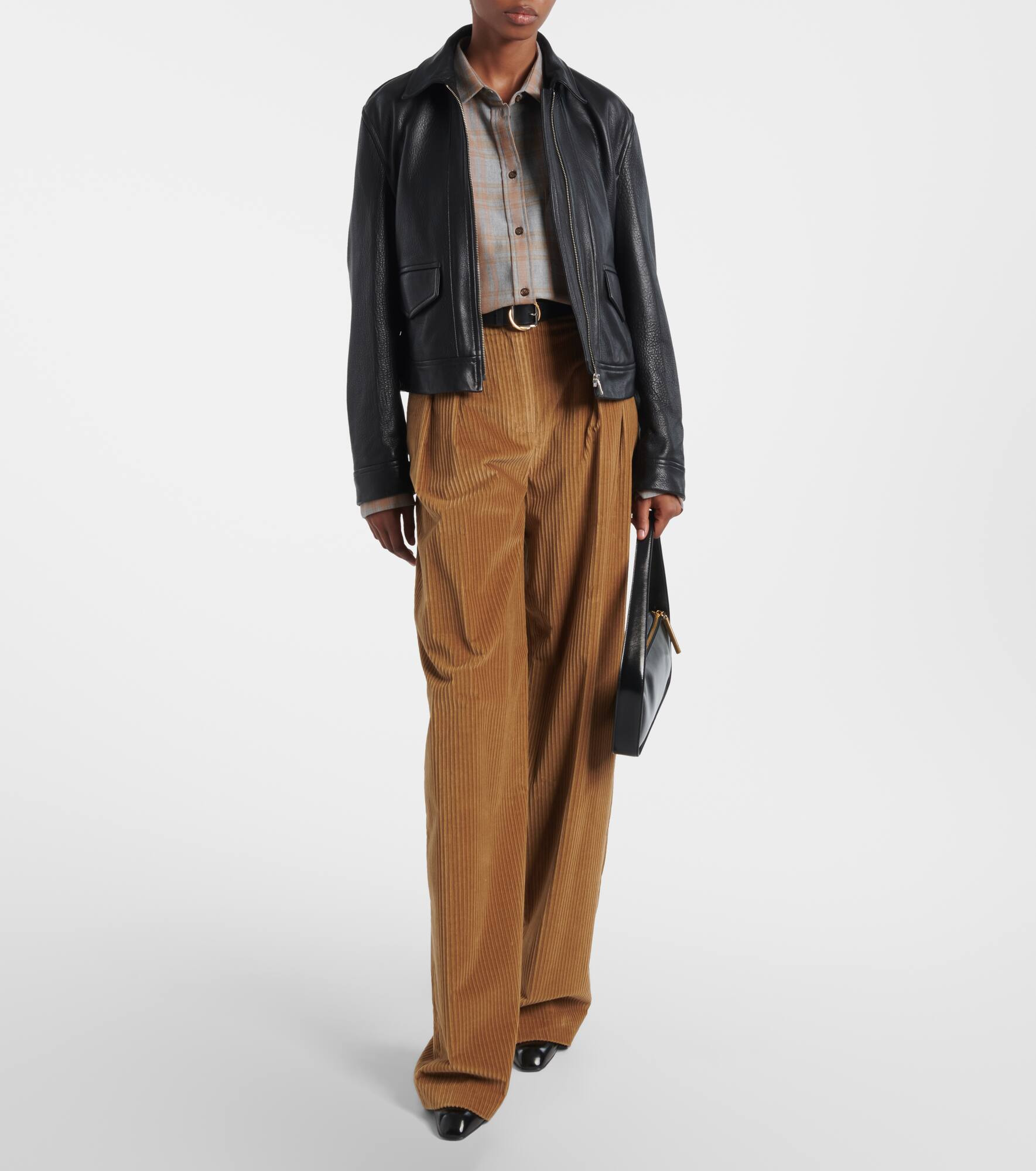 Pip cotton corduroy wide-leg pants - 2