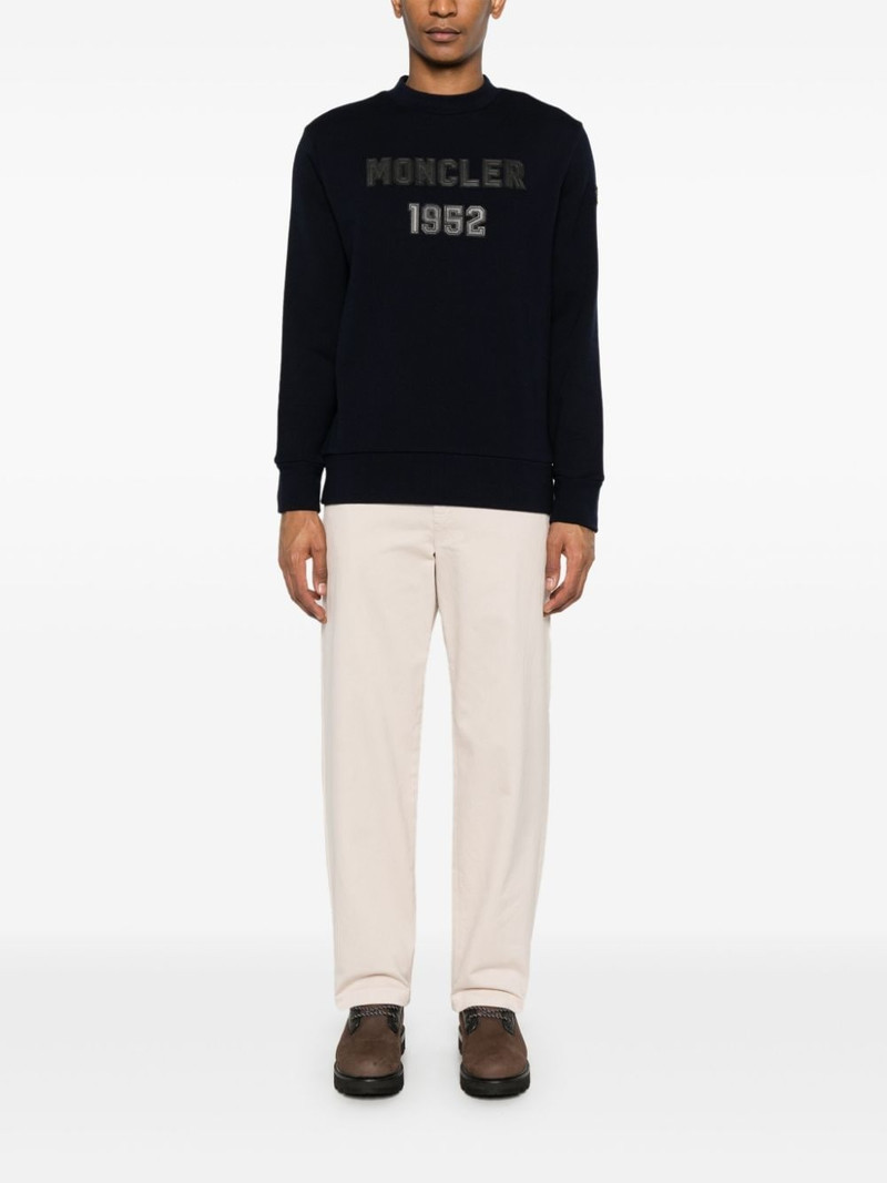 Moncler logo-patch sweatshirt outlook
