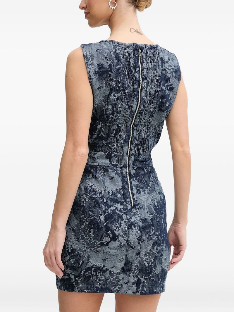 GUESS USA Eden jacquard denim mini dress outlook