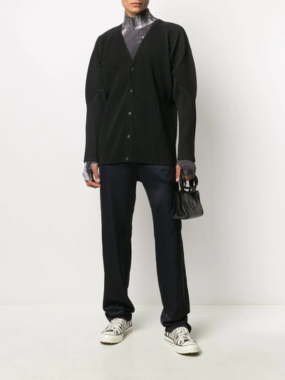 ISSEY MIYAKE pleated buttoned jacket outlook