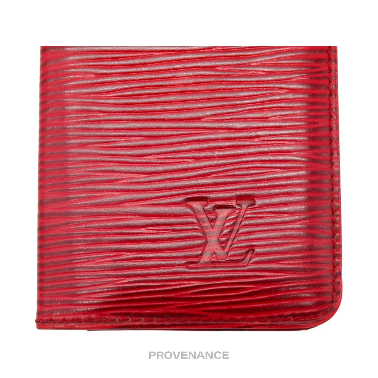 Louis Vuitton "MALLETIER" PO Wallet - Red Epi - 7