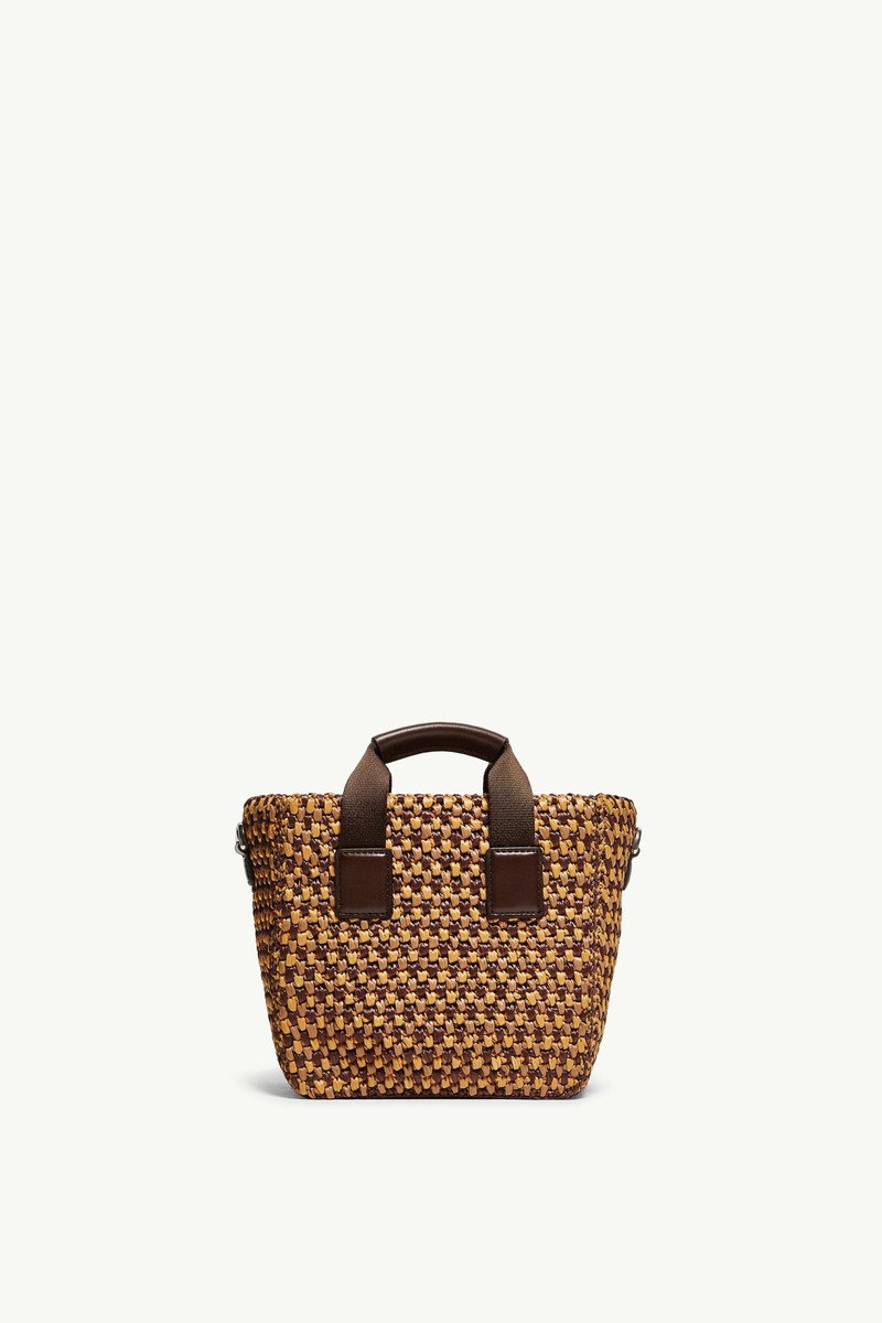 Micro Caradoc Raffia Tote Bag 4
