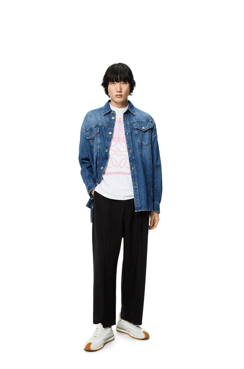 Loewe Single pleat trousers in wool outlook