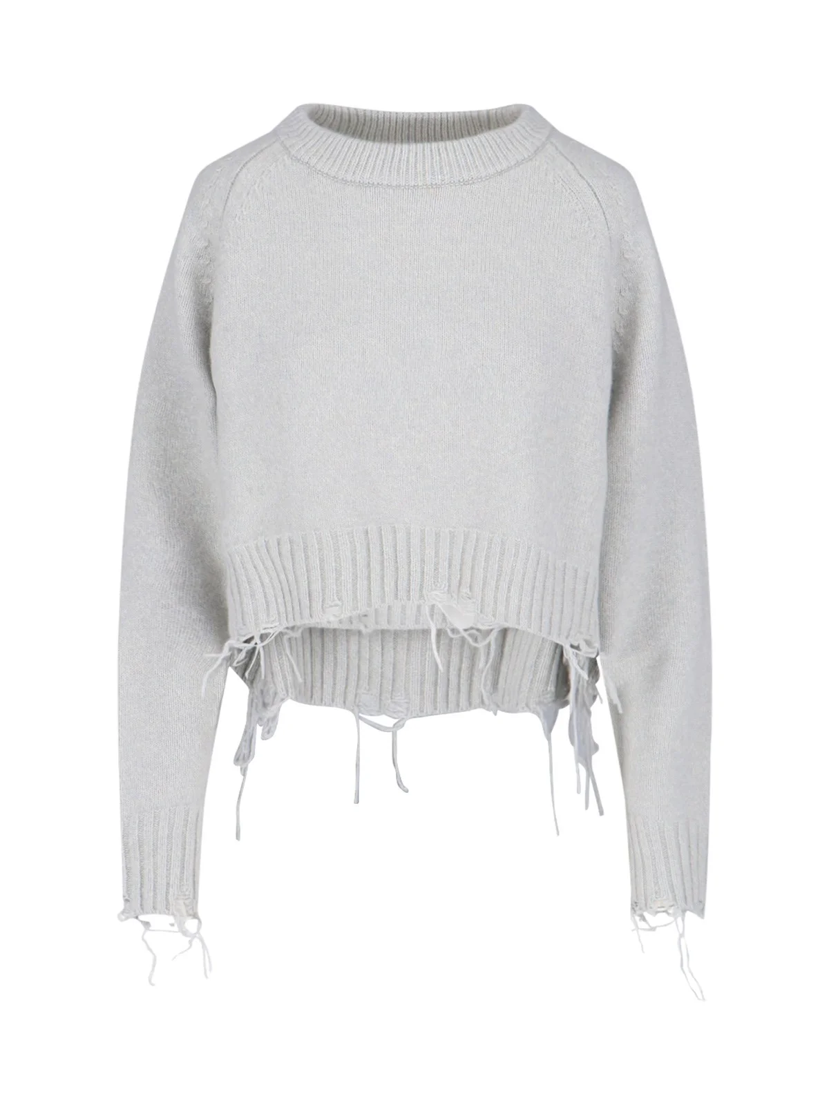 'DAMAGE' CROP SWEATER - 1