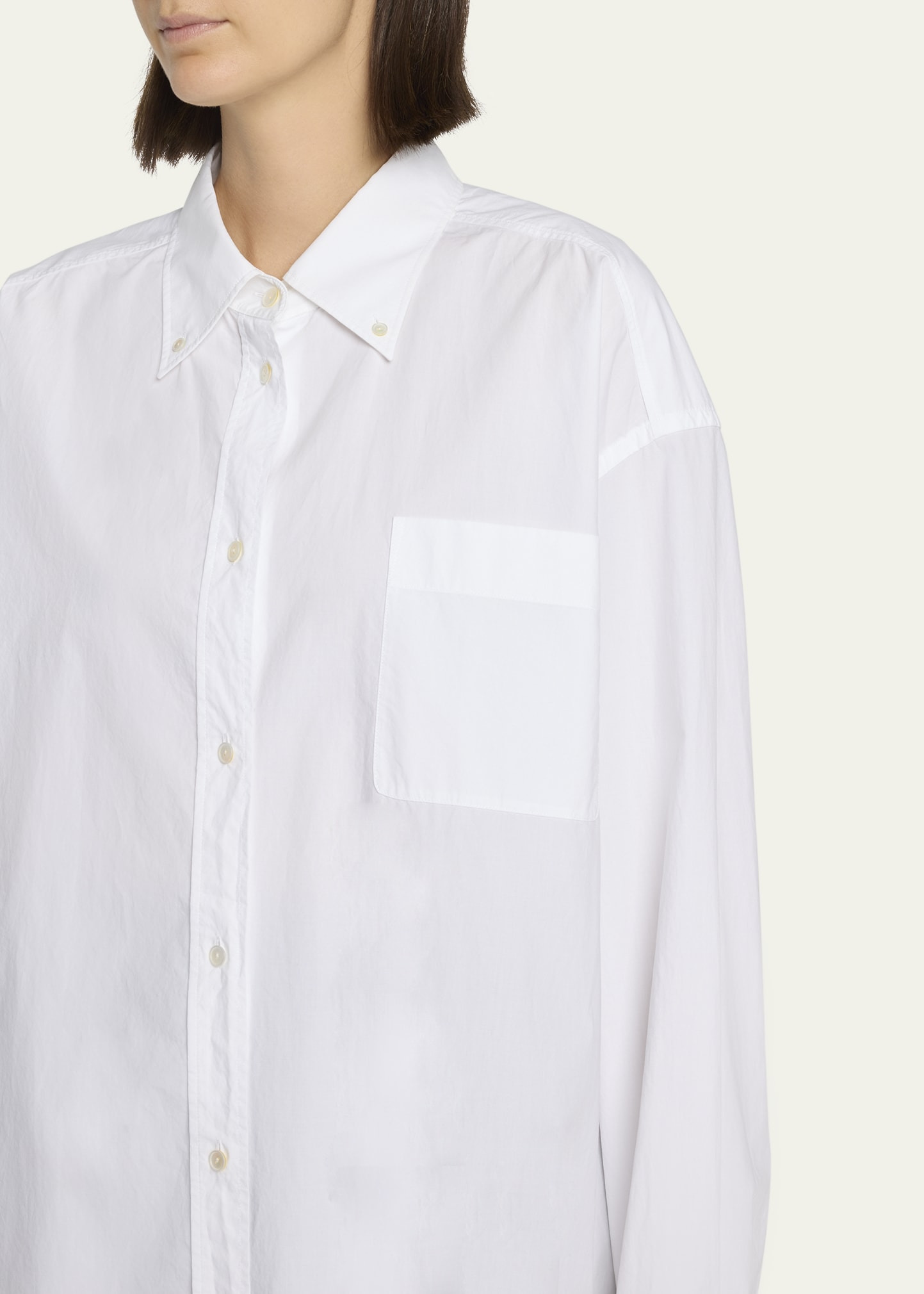 Victoria Oversized Button-Front Shirt - 5