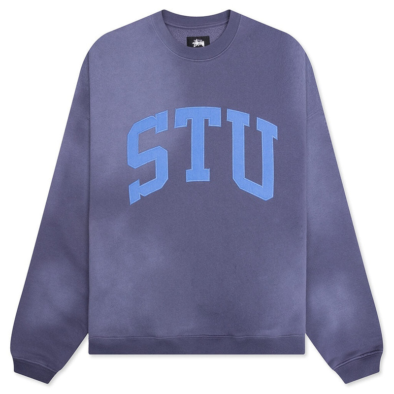 STU APPLIQUE CREW - BLUE - 1