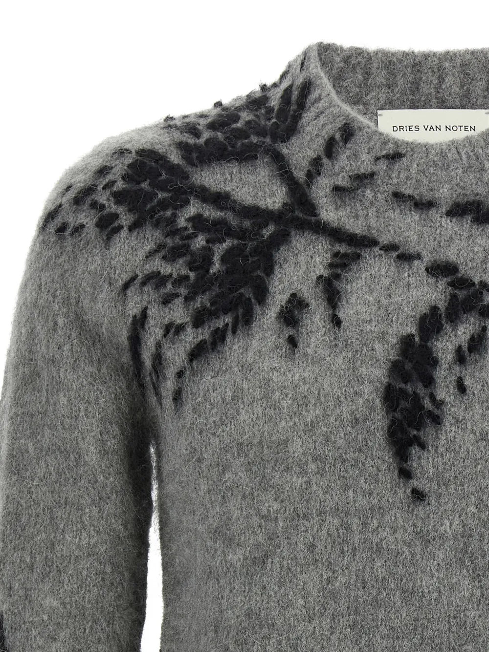 Gray Wool Blend Sweater - 4