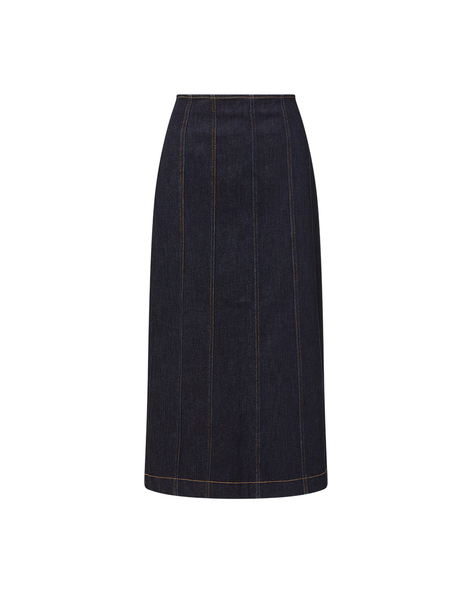 FIONA MAXI DENIM SKIRT - 1