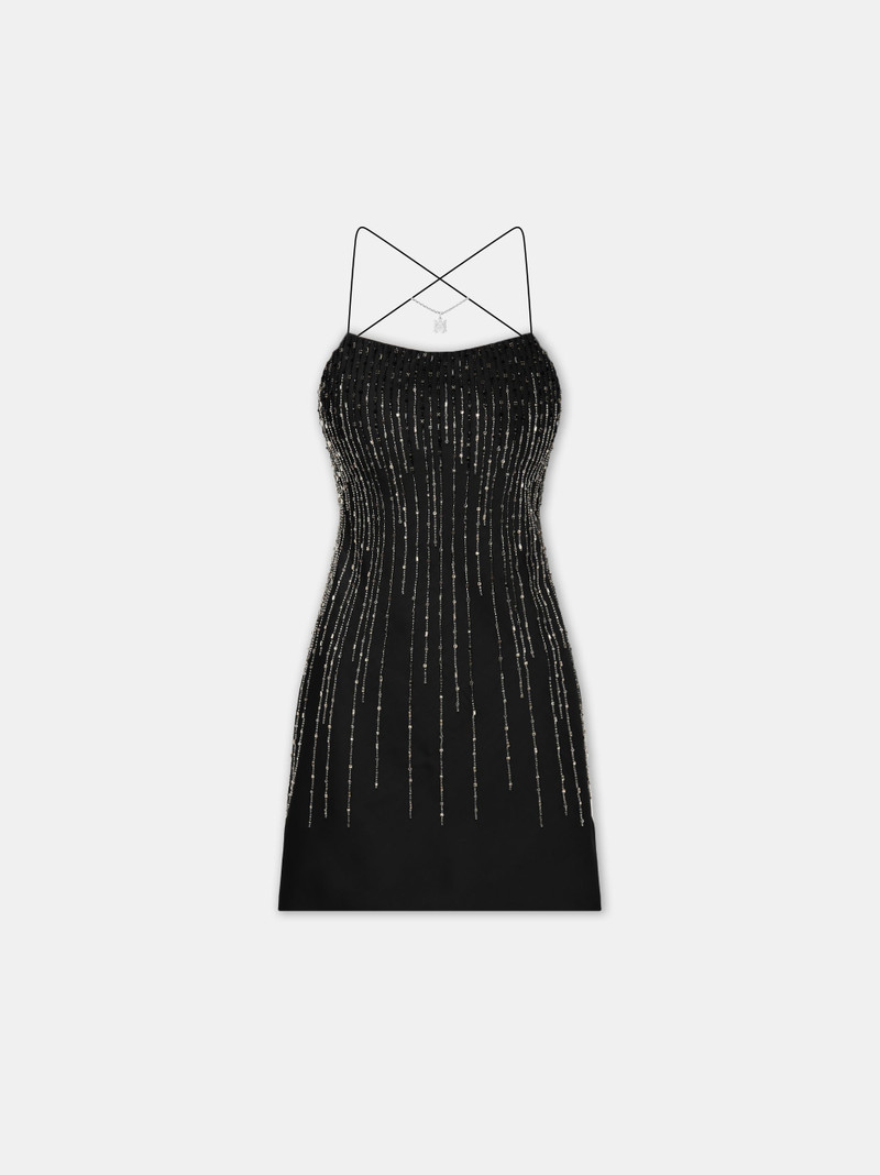 WOMEN'S CRYSTAL STRIPE MINI DRESS - 1