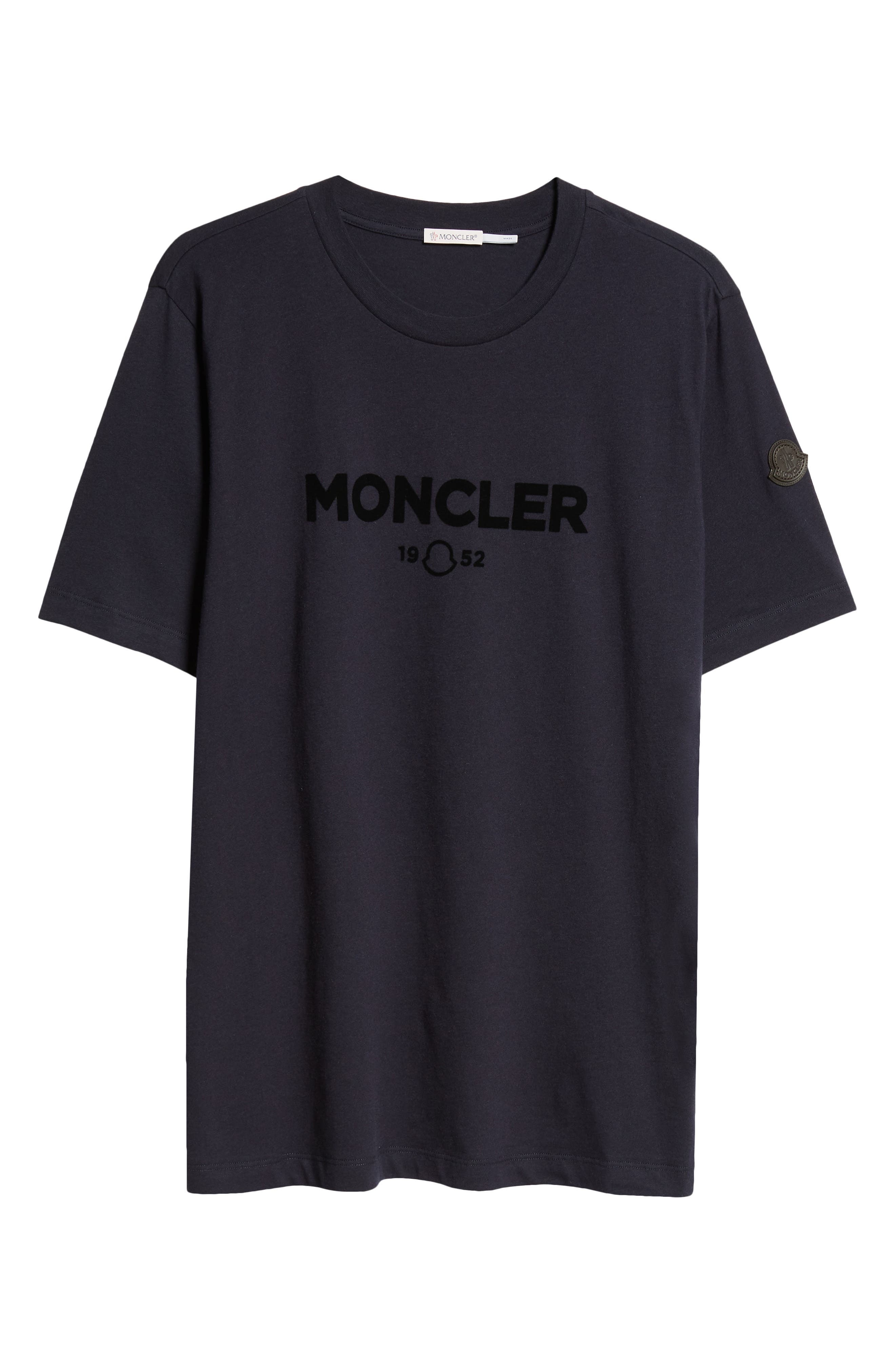 Moncler Logo Graphic T-Shirt in Navy at Nordstrom - 5