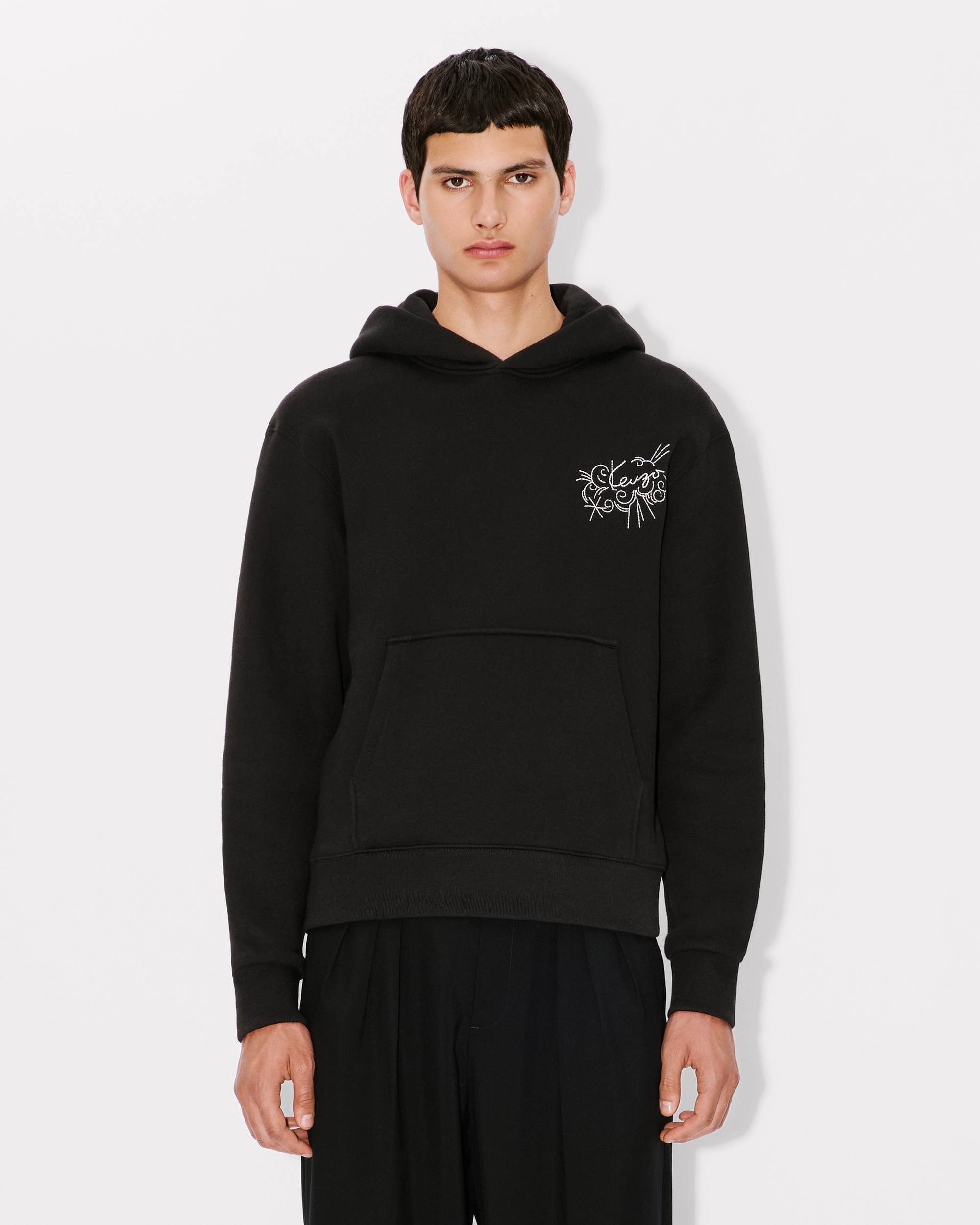 KENZO｜ (FE6 8SW106 4MF 99J) KENZO 'KENZO Star Tiger' embroidered hoodie | REVERSIBLE