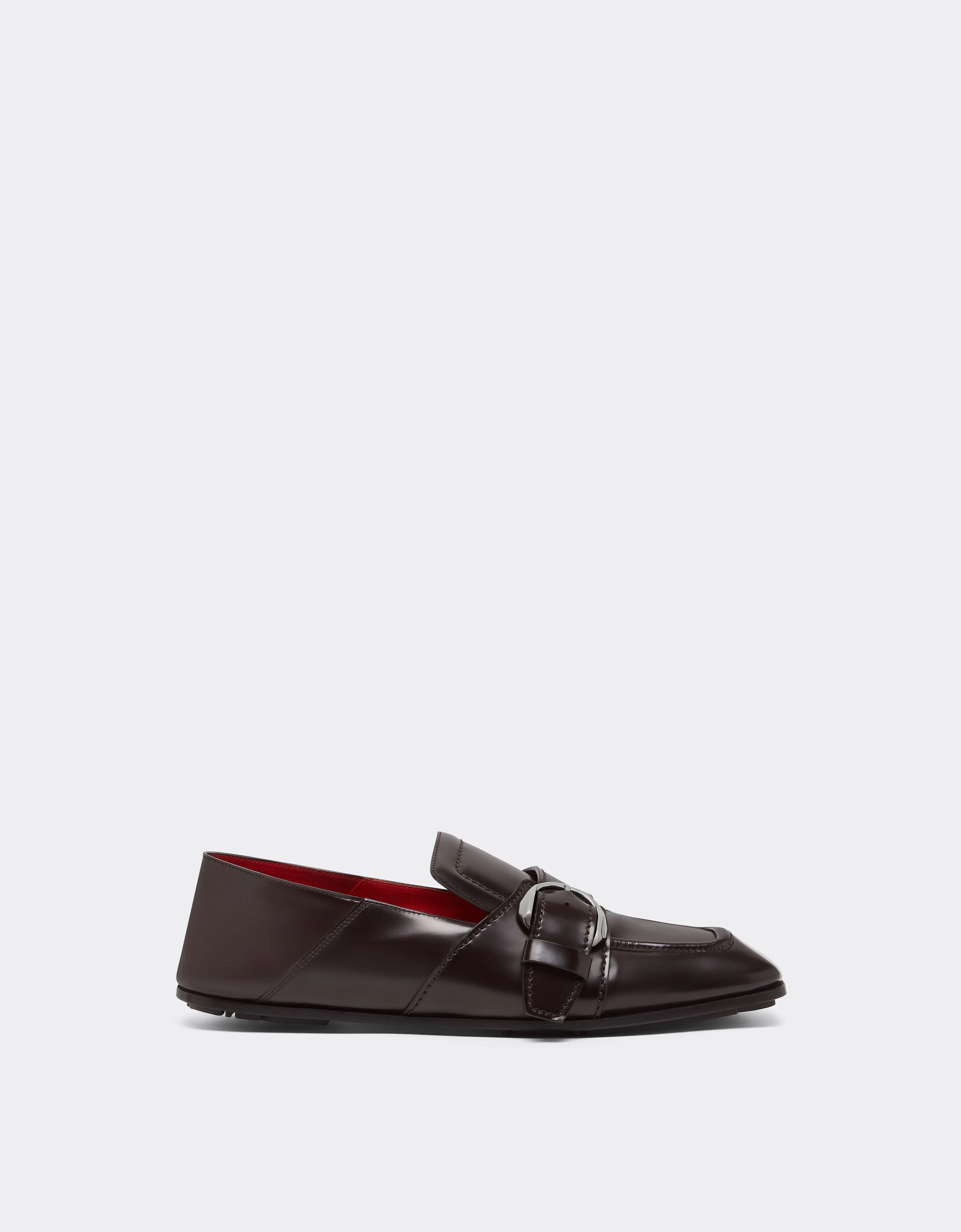 Brushed leather loafers - 1