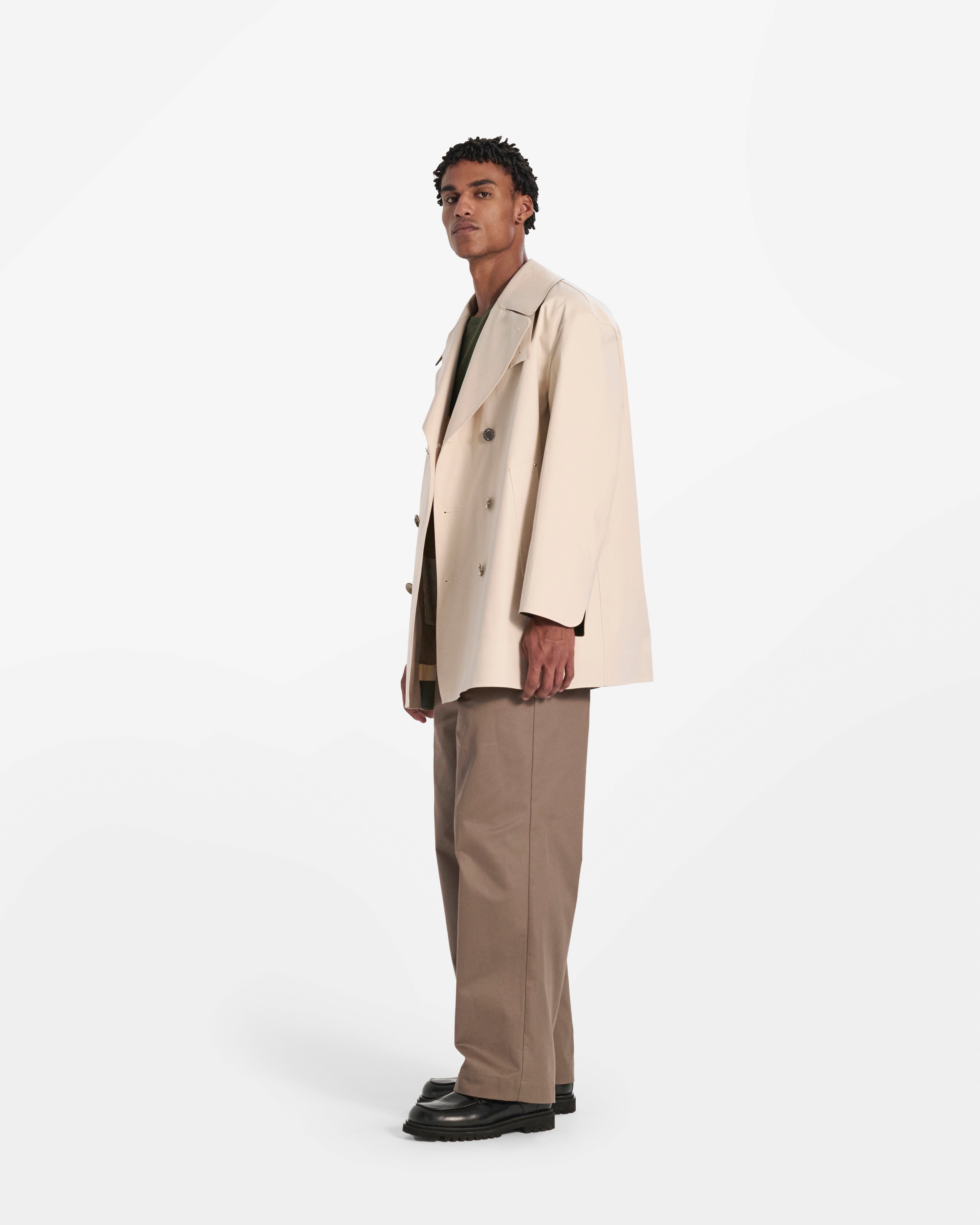 Canonbie Rubberised Double Breasted Coat - 5
