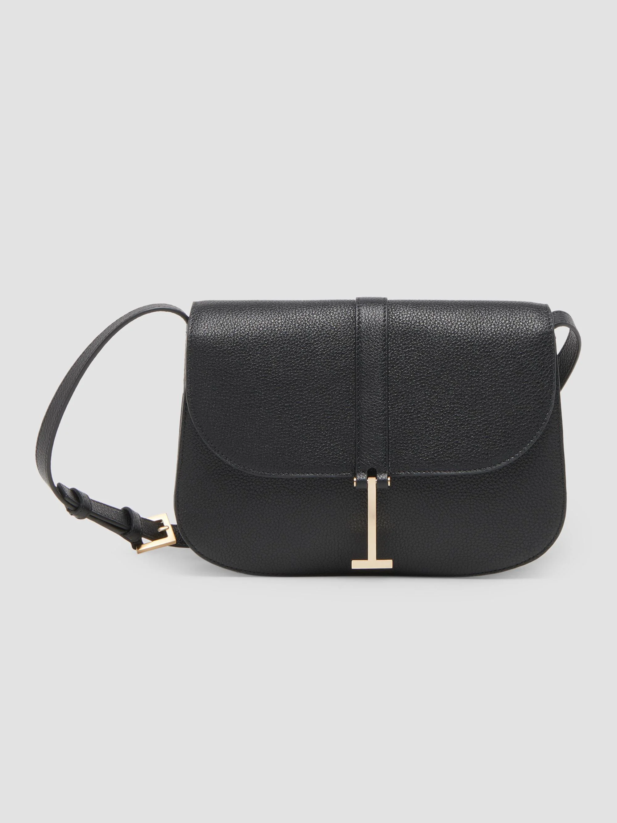 Women's Kara Small Leather Crossbody Bag - Black - 1
