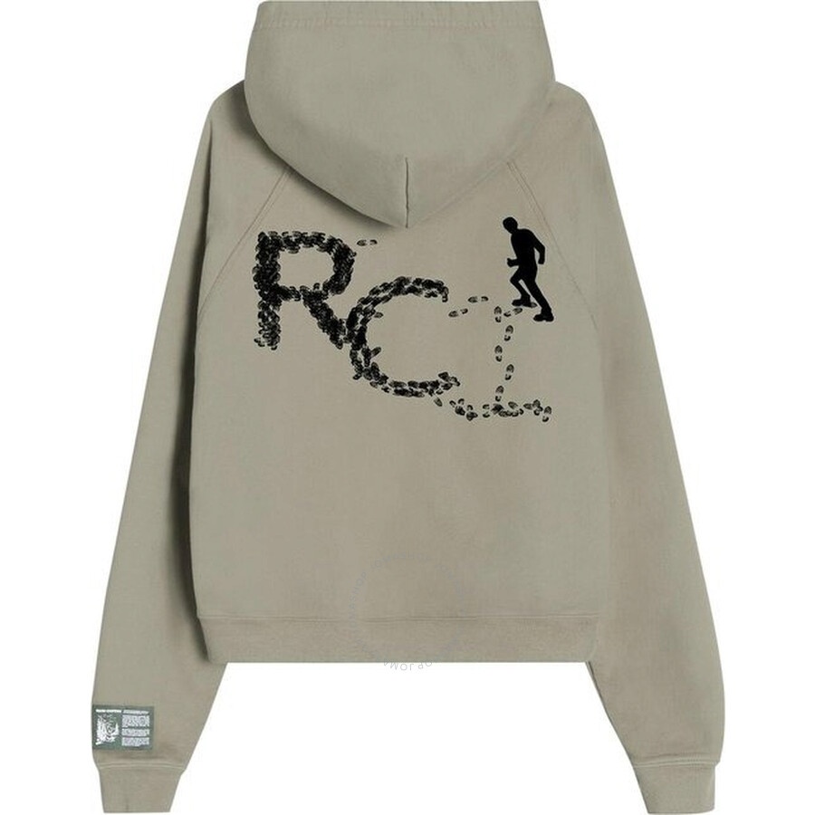 Reese Cooper Men's Grey Desire Paths Hooded Sweatshirt - 6