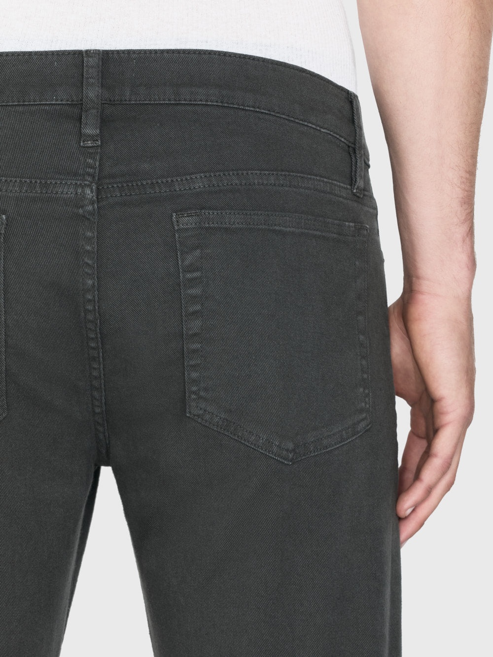 L'Homme Slim Twill in Dark Charcoal - 3
