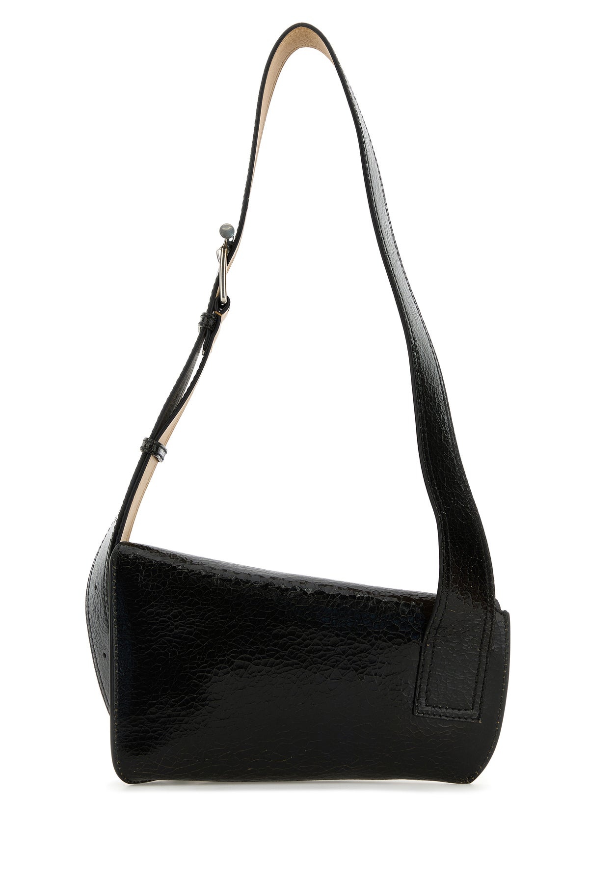Black leather Sling crossbody bag - 3