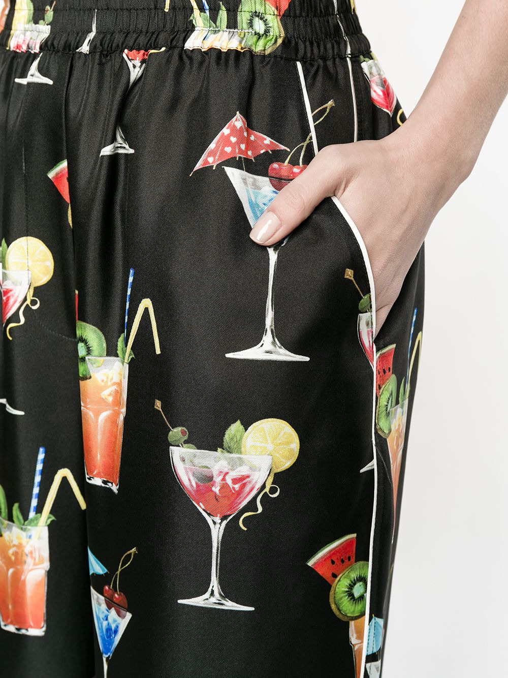 cocktail print pyjama trousers - 5