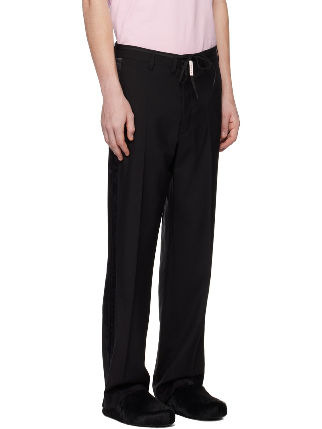 Black Straight-Leg Trousers - 2