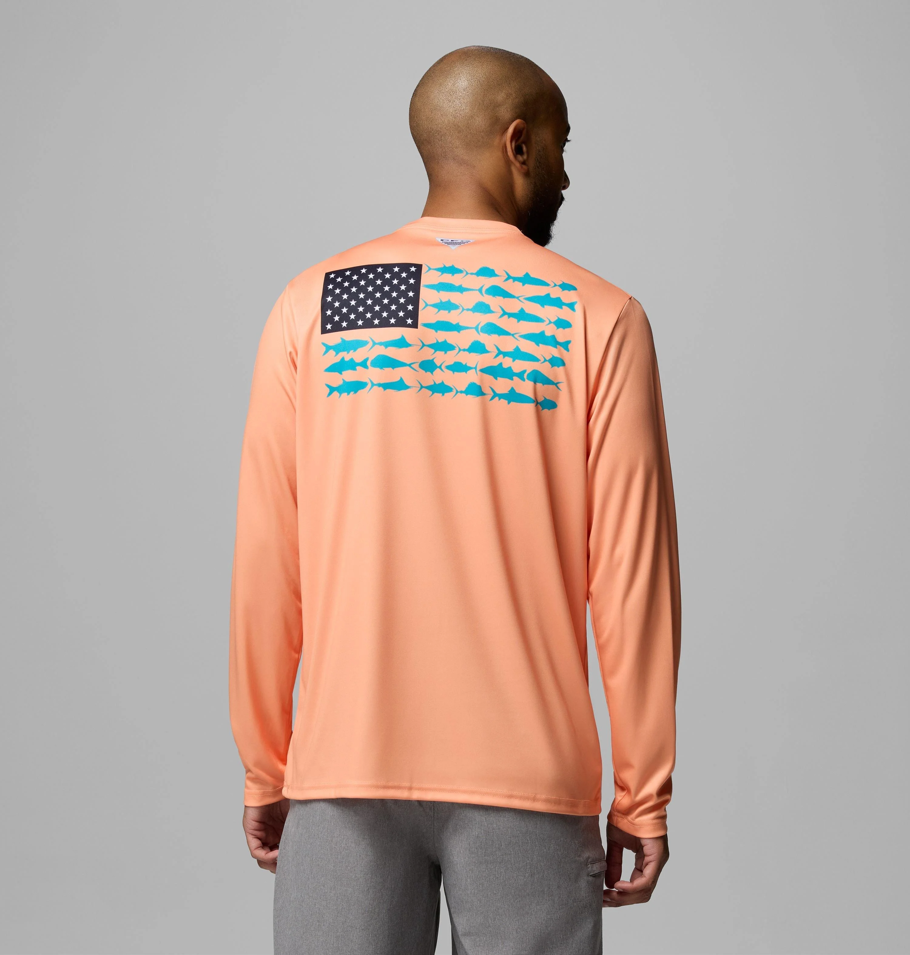 Men's Terminal Tackle PFG Fish Flag Long Sleeve Shirt - 1