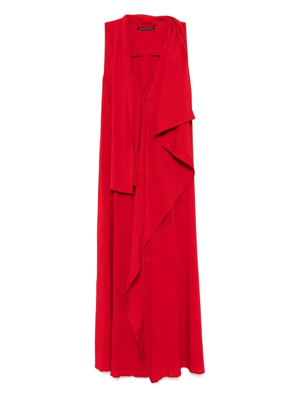 Ry Lawn long draped sleeveless dress - 1