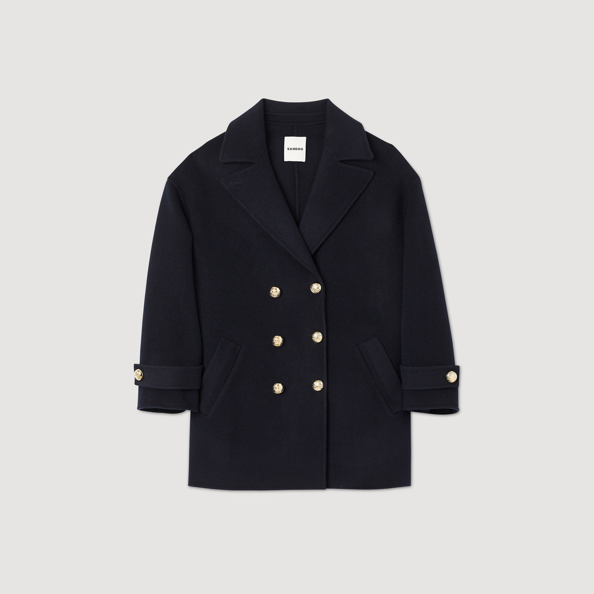 DOUBLE-BREASTED PEA COAT - 1