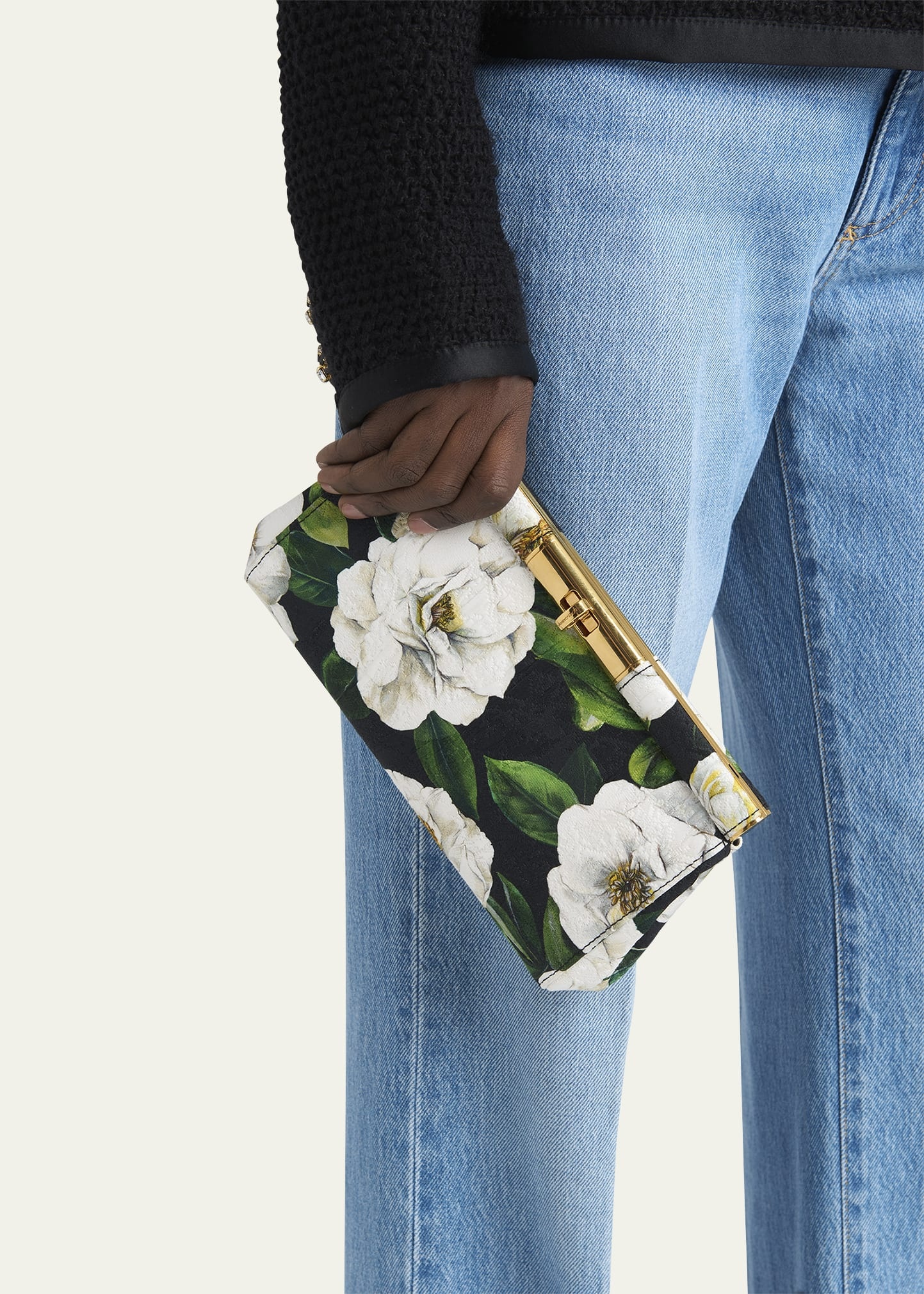 Marlene Small Flower-Print Clutch Bag - 2